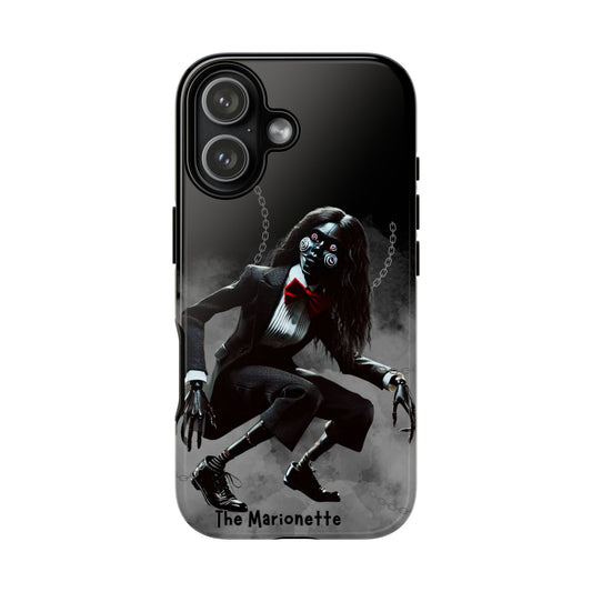 Spooky Phone Case, The Marionette Art, Gothic Cell Phone Cover, Horror Aesthetic, Unique Gift for Halloween