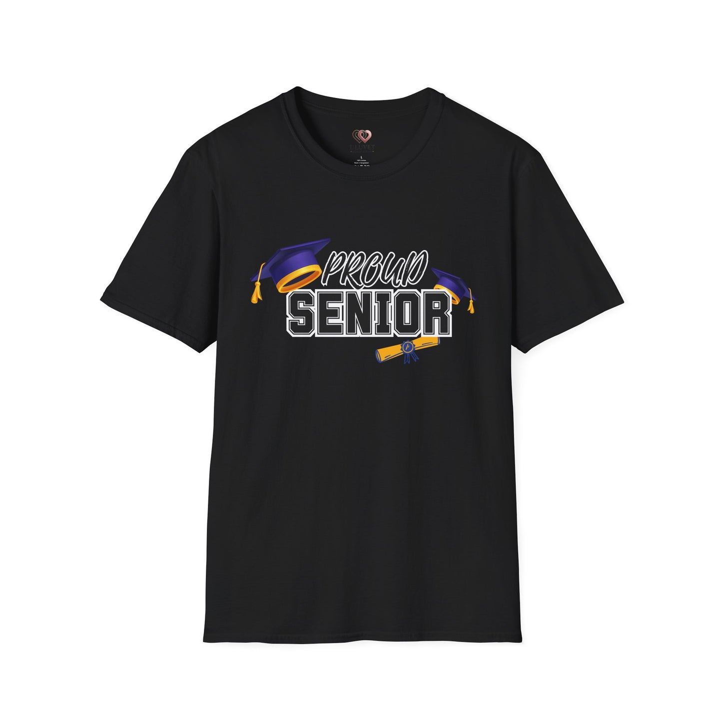 Proud Senior T-Shirt, Graduation Shirt, Unisex Tee for Graduates,, End of School Year Gift, Comfy Student Apparel
