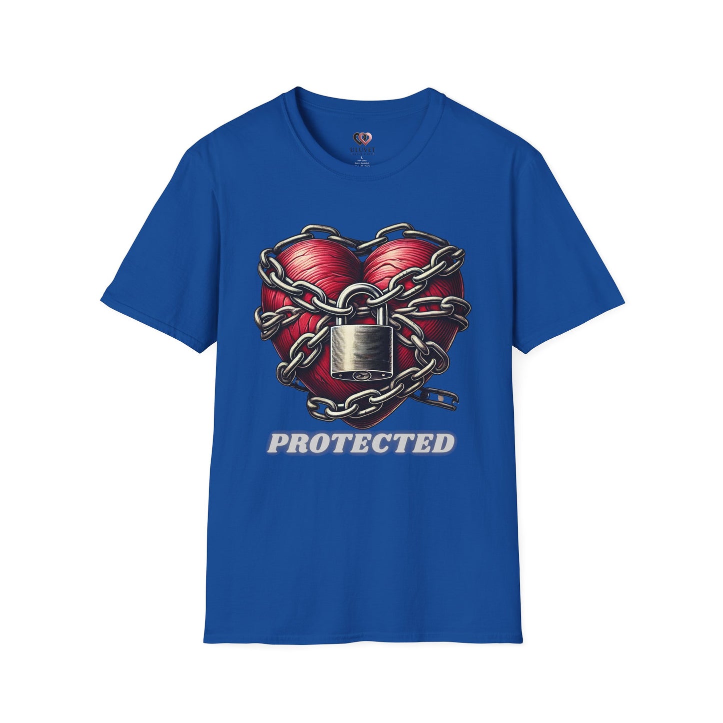 Heart Protected Graphic Tee, Unisex T-Shirt, Casual Wear, Unique Gift, Streetwear Style, Heartfelt Apparel