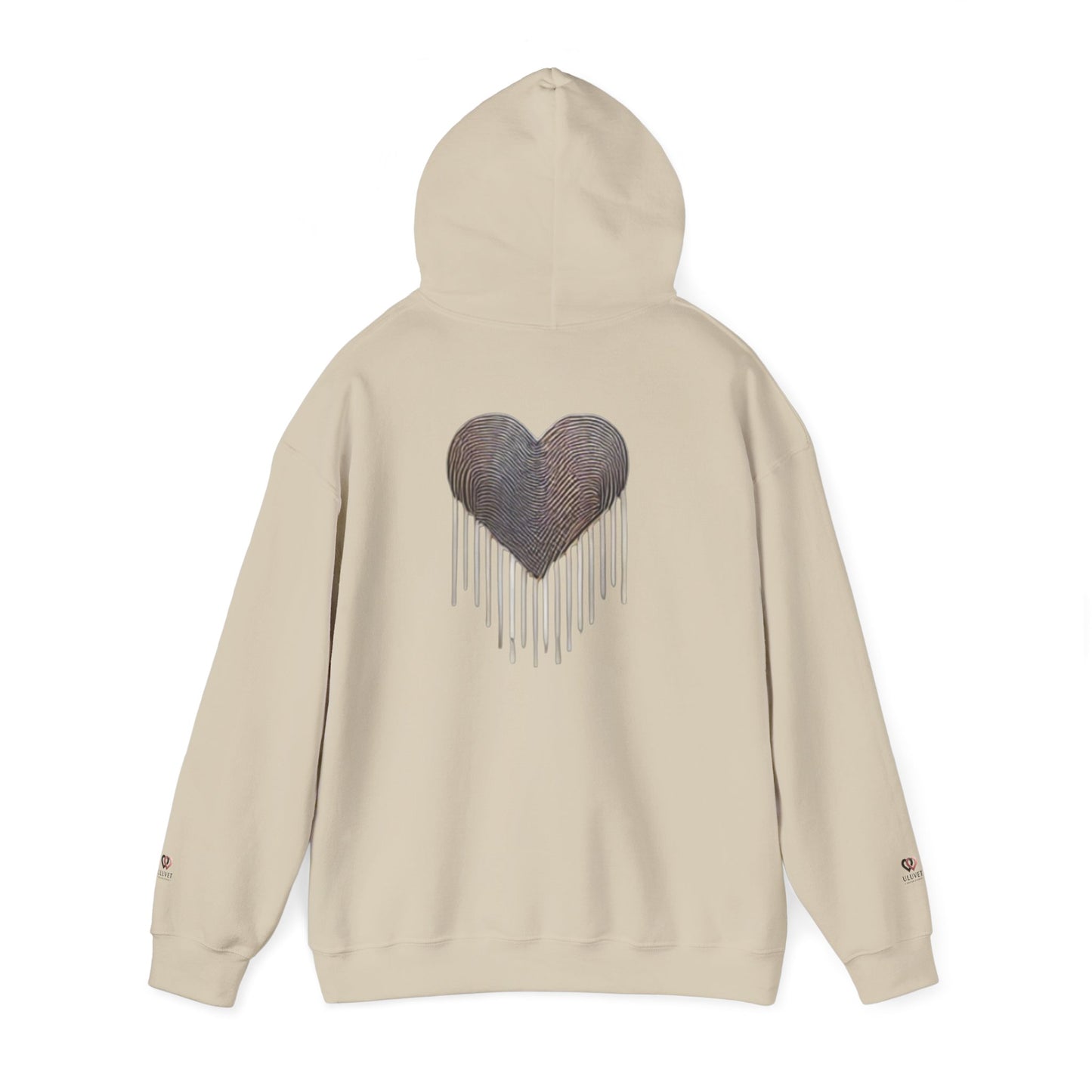 Heart Drip Unisex Hoodie - Cozy Love Sweatshirt, Graphic Hoodie, Winter Fashion, Gift for Her, Valentine's Day Gift