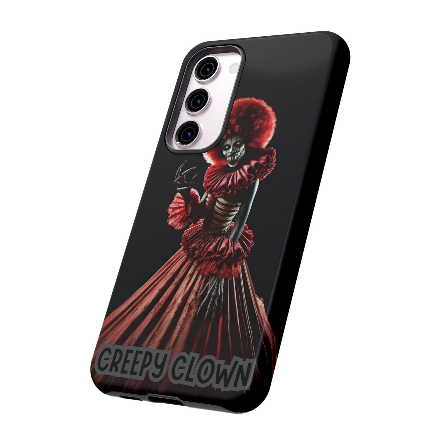 Creepy Clown Phone Case, Unique Phone Cover, Halloween Decor, Funny Gift for Clown Lovers, Scary Accessories