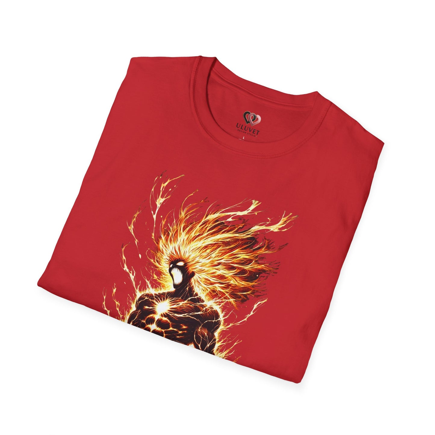 Fire Anime Unisex Softstyle T-Shirt