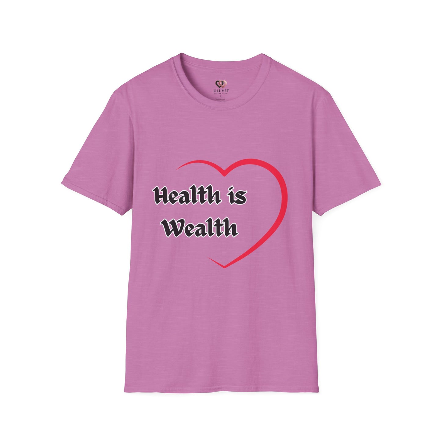 Health is Wealth Unisex T-Shirt, Inspirational Tee for Wellness, Motivational Gift, Casual Wear, Self-Care Apparel, Lounge Shirt