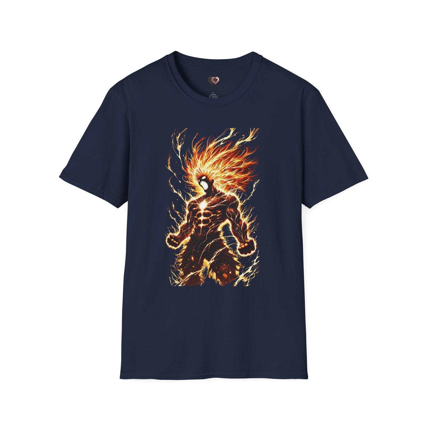 Fire Anime Unisex Softstyle T-Shirt