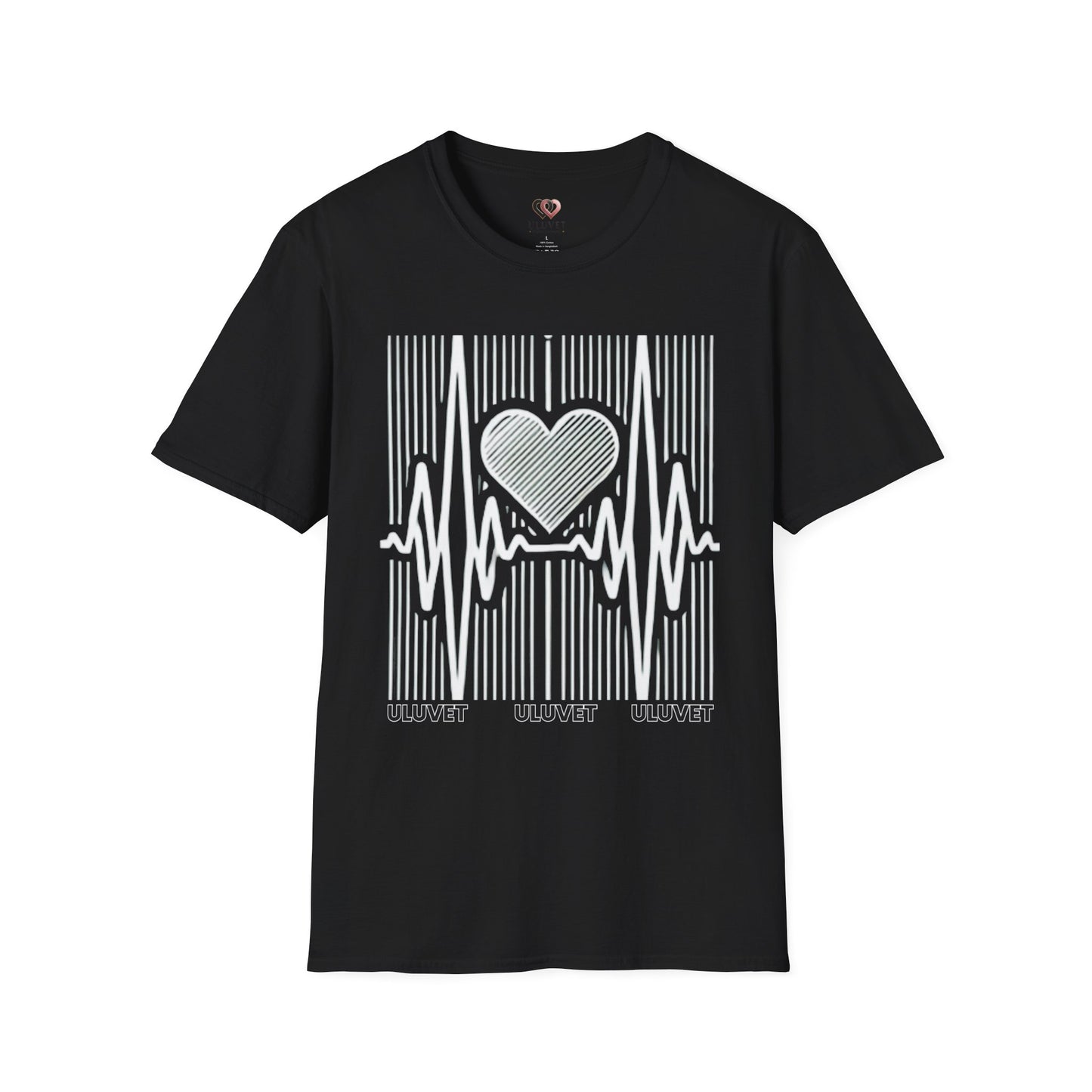 Heartbeat Pulse Love Graphic T-Shirt - Unisex, Perfect for Music Lovers, Gifts, Casual Wear, Everyday Style