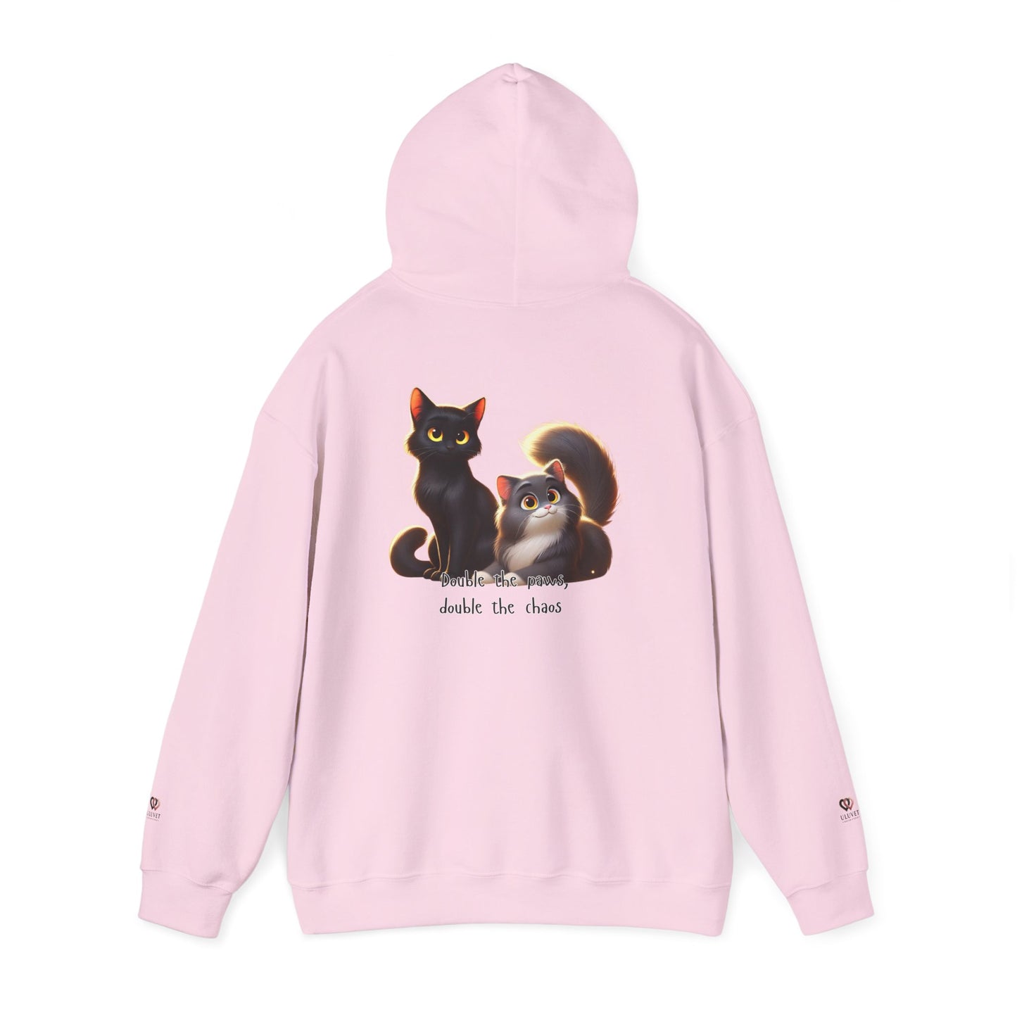 Charming Cat Sweatshirt for Cat Lovers, Cozy Hoodie for Winter, Ideal Gift for Pet Owners, Birthday, Holidays, Animal Themed Apparel