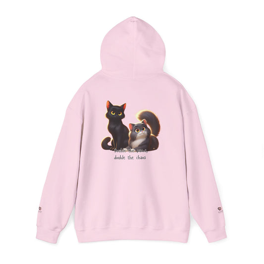 Charming Cat Sweatshirt for Cat Lovers, Cozy Hoodie for Winter, Ideal Gift for Pet Owners, Birthday, Holidays, Animal Themed Apparel