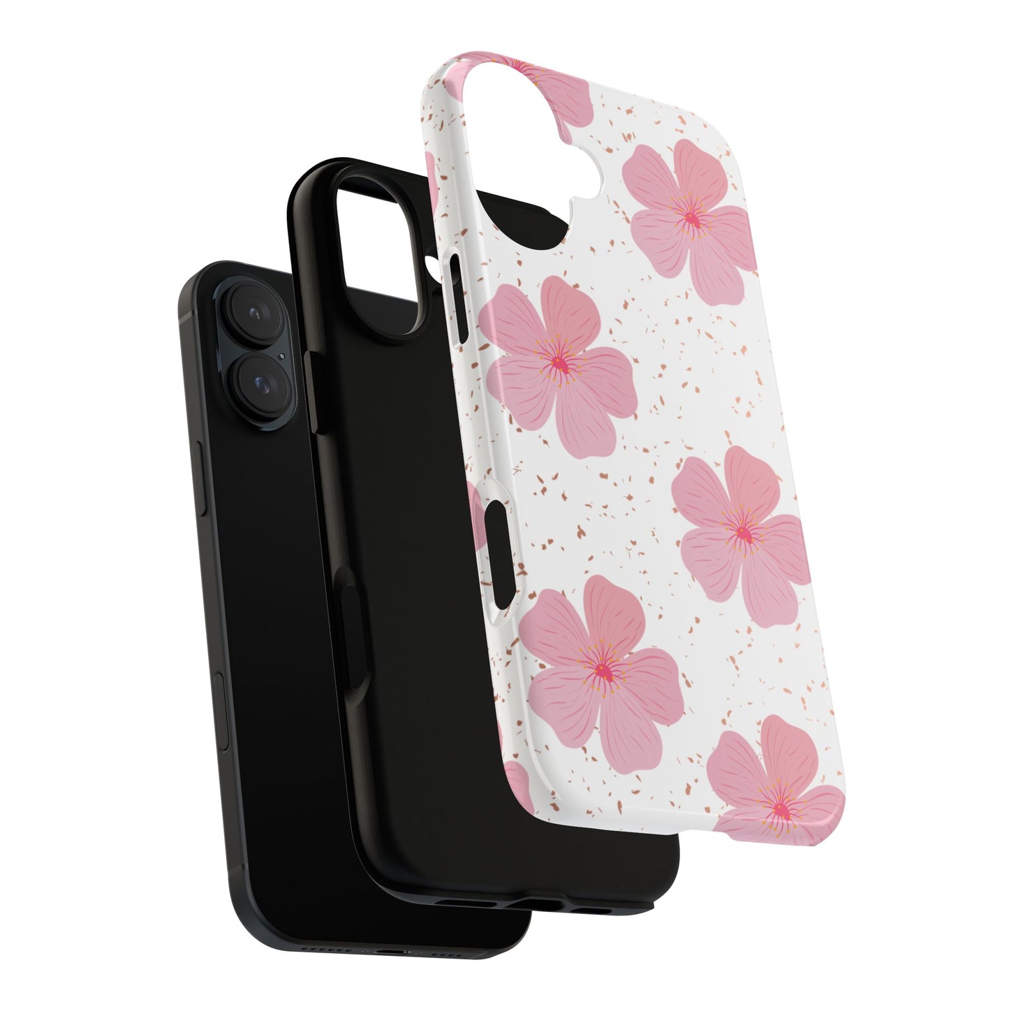 Floral Tough Cases for Women, Girly Phone Covers, Spring/Summer Designs, Protective Phone Cases, Feminine Tech Accessories