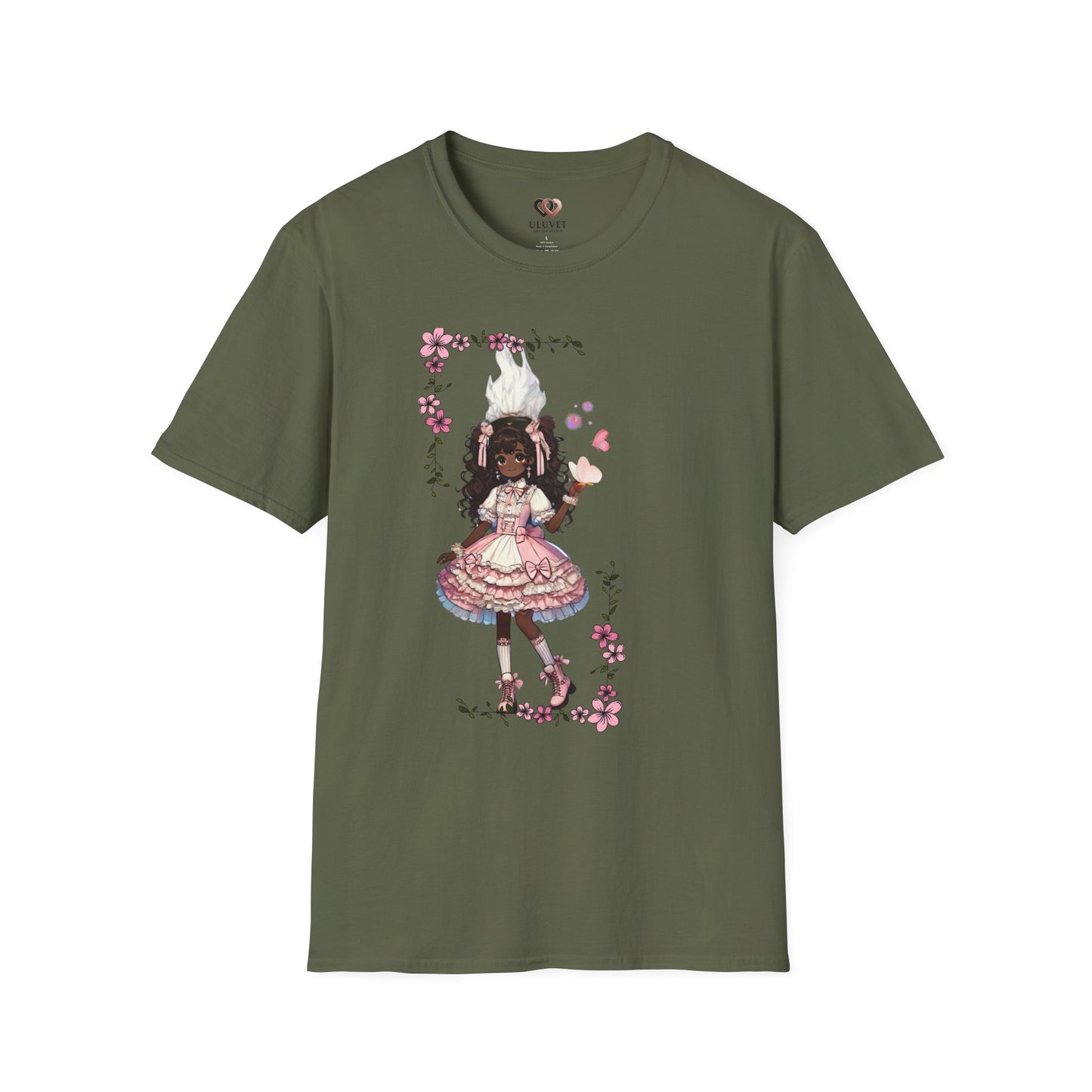 Unisex Softstyle T-Shirt  - Girly Anime Fantasy Design