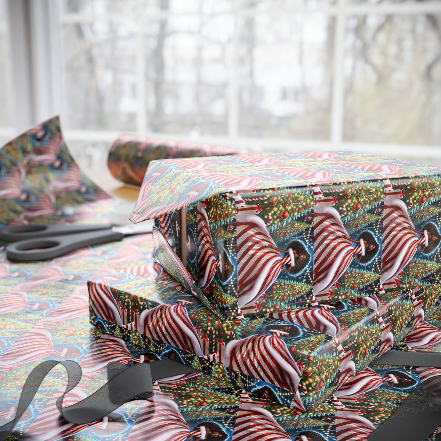 Festive Holiday Wrapping Paper - Colorful Christmas Designs for Creative Gift Giving