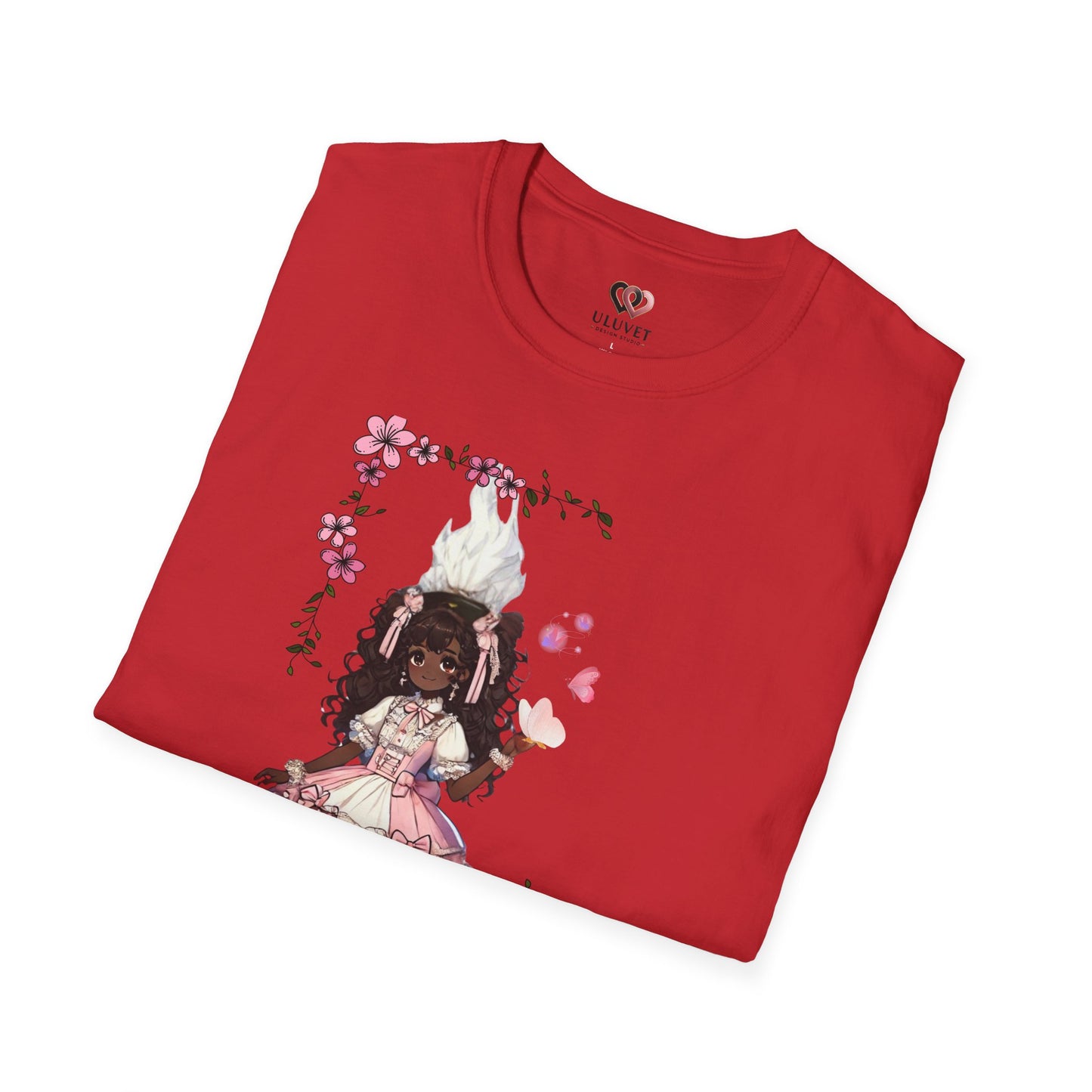 Unisex Softstyle T-Shirt  - Girly Anime Fantasy Design