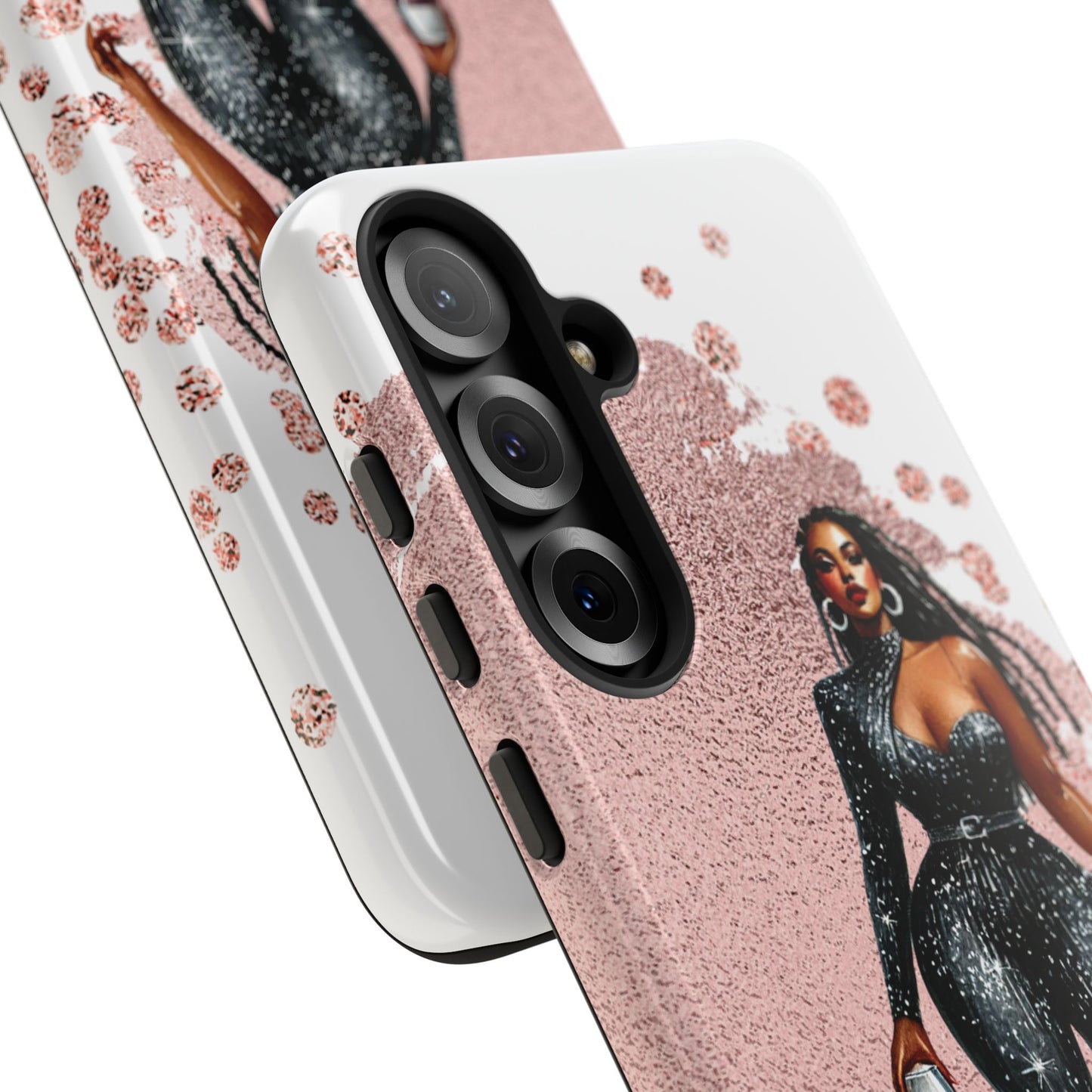 Glamorous Diva Cell Phone Case, Stylish Female Beauty Cover, Tough Cases for Women, Fabulous Girl Boss Accessories, Fashionable Lady Phone