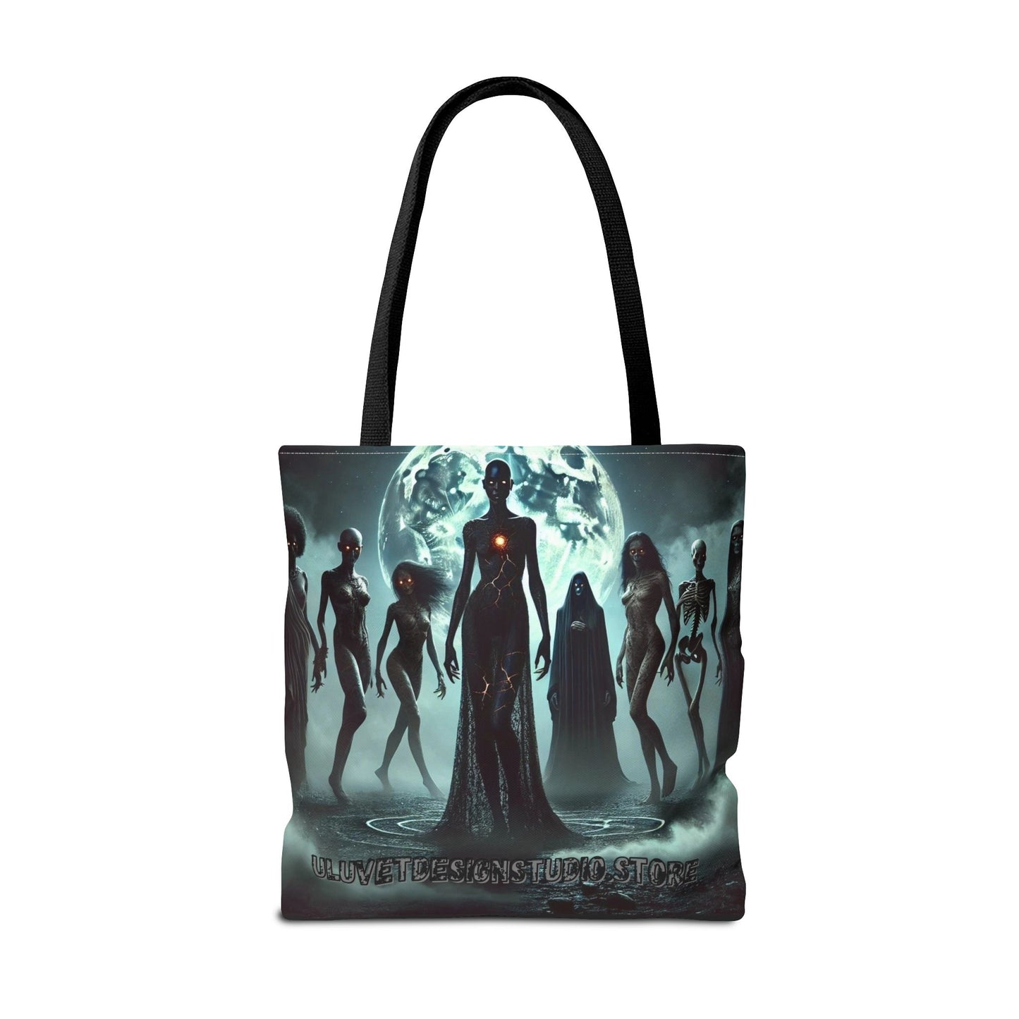Mystical Alien Tote Bag, Cosmic Art Bag, Gifts for Space Lovers, Unique Shopping Tote, Celestial Design Bag, Science Fiction Accessory