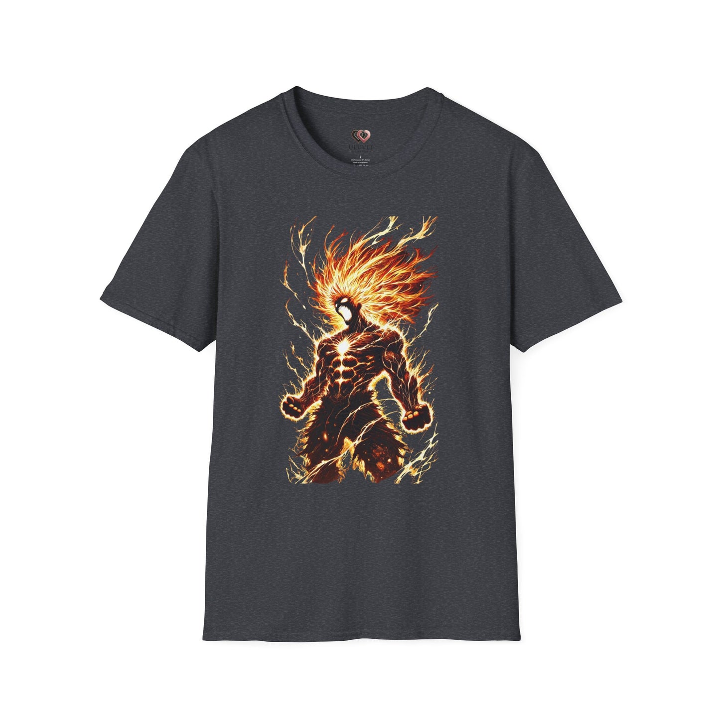 Fire Anime Unisex Softstyle T-Shirt