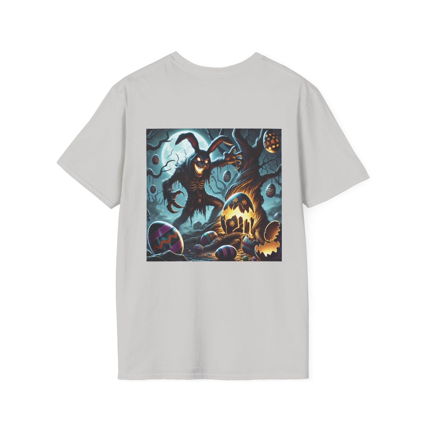 Easter & Halloween Unisex T-Shirt, Cute Bunny Tee, Spooky Rabbit Shirt, Holiday Graphic Top, Festive Wear, Easter Celebration