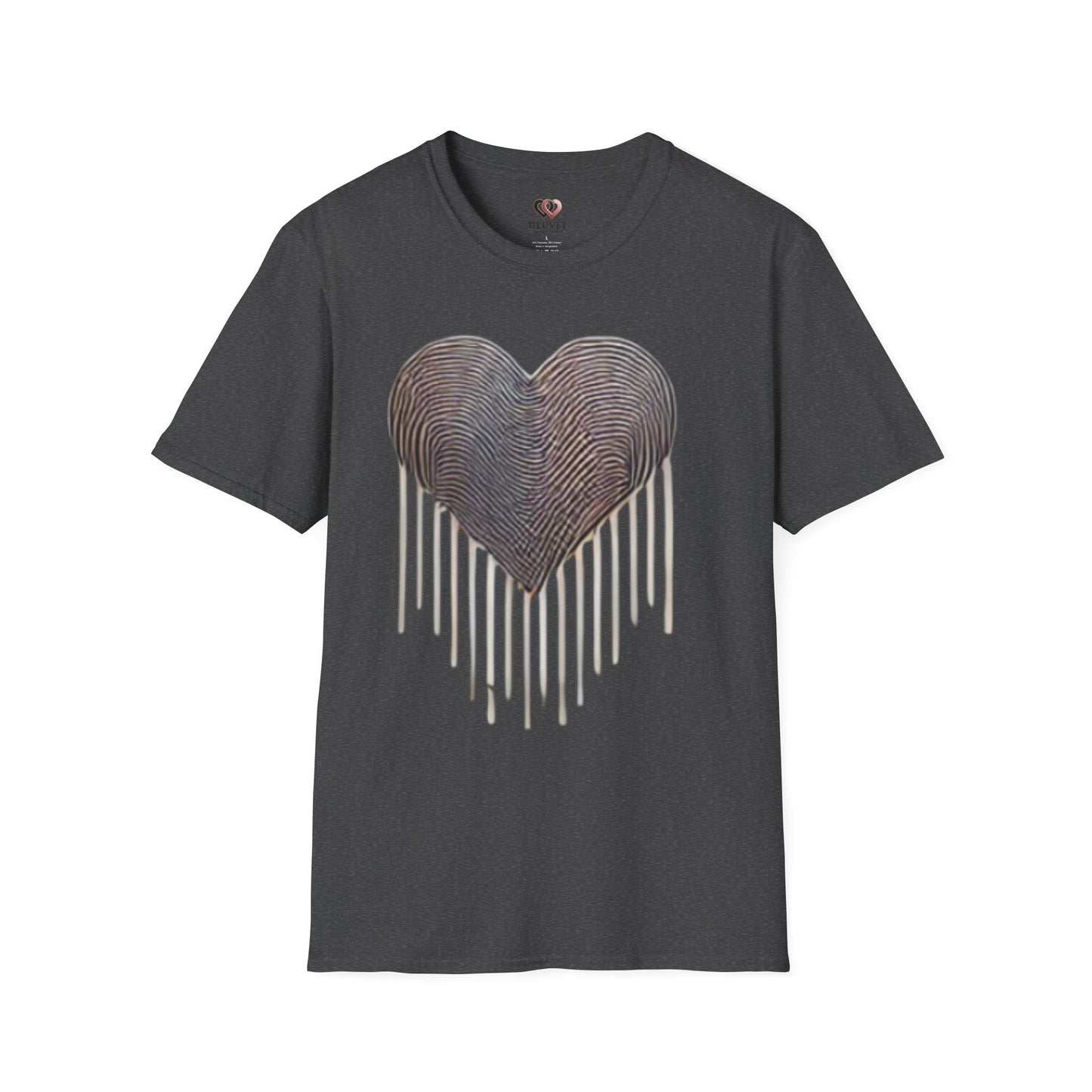 Heartfelt Fingerprint T-Shirt – Perfect for Gift Giving, Casual Wear, Couples, Anniversaries, Loved Ones