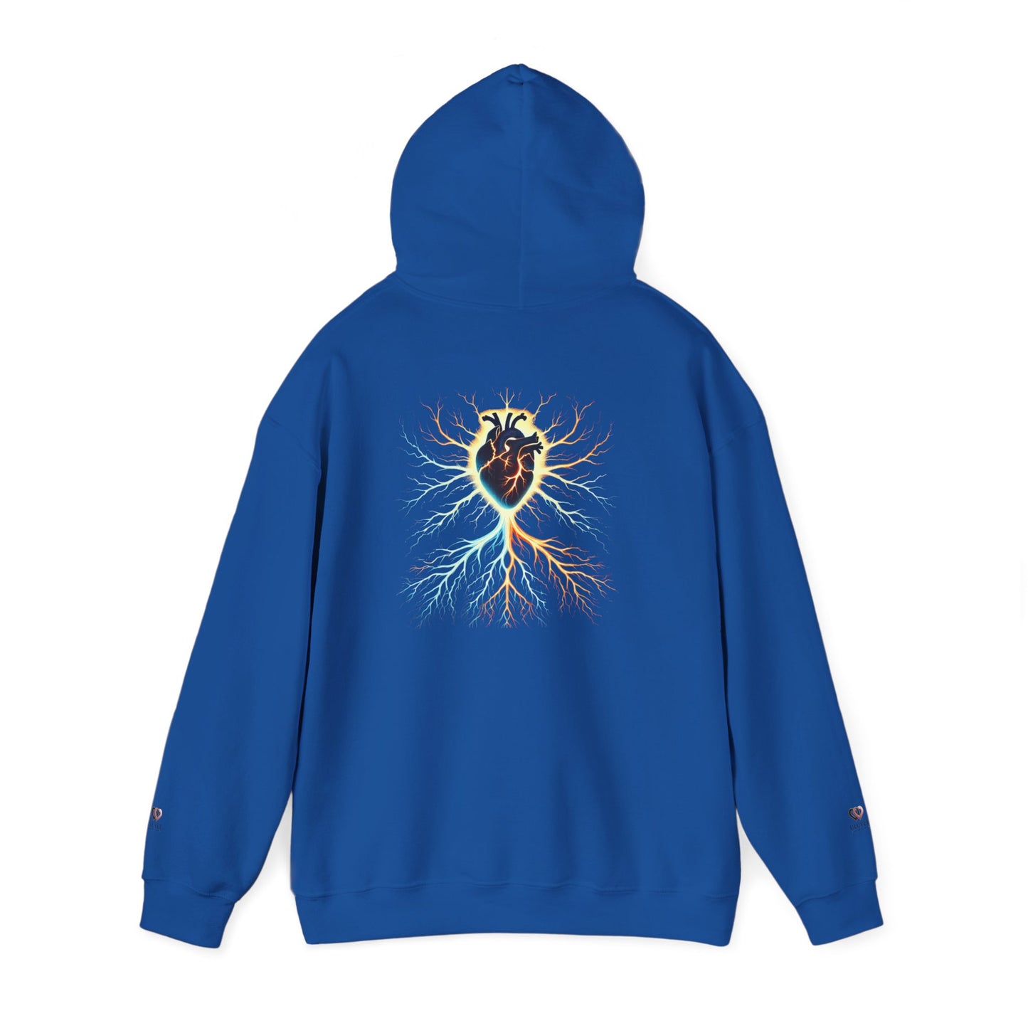Bohemian Heart Tree Hoodie - Unisex Heavy Blend Sweatshirt, Cozy Gift, Spiritual Style, Nature Lover Apparel, Unique Hoodie