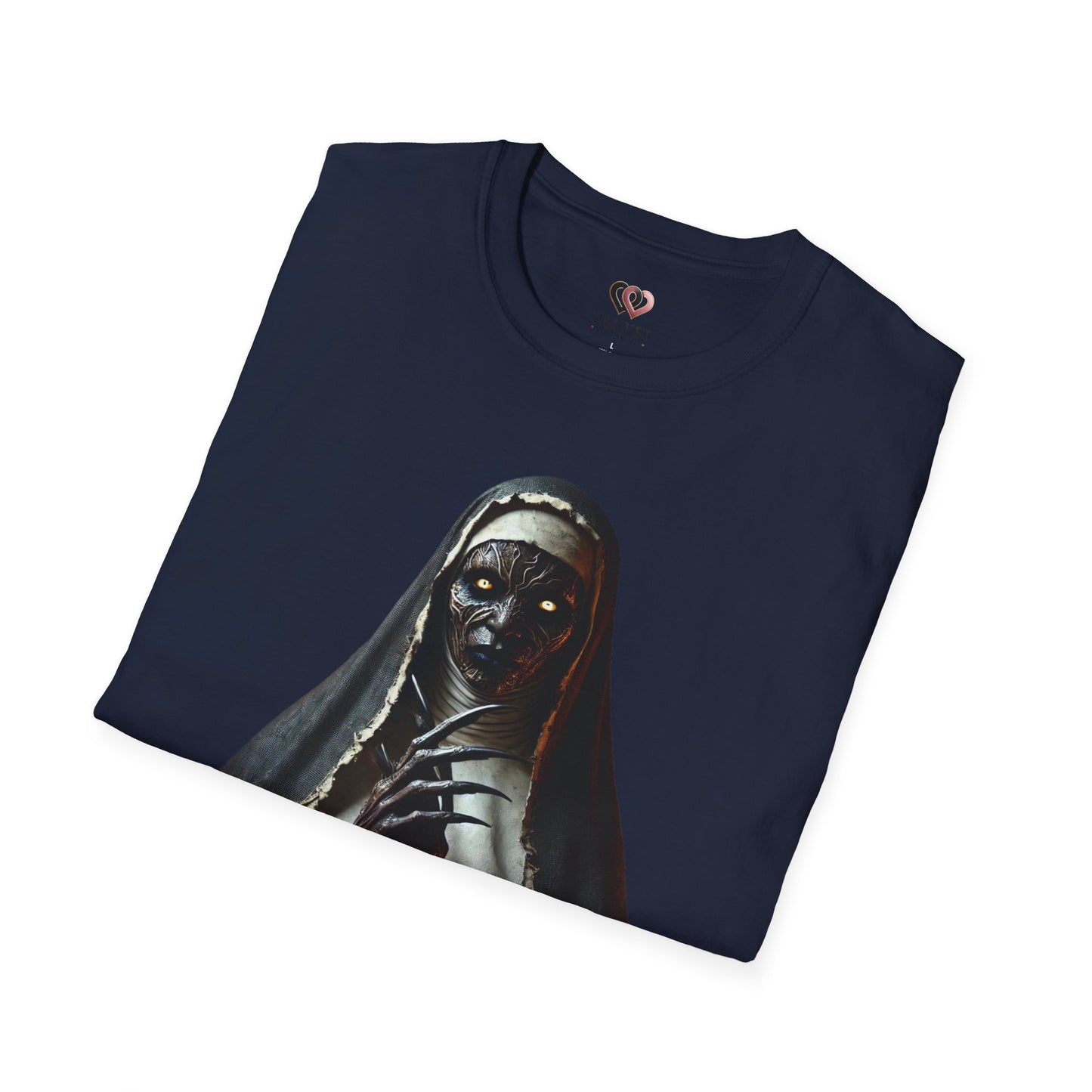 Nun Reborn Graphic T-Shirt, Unisex Tee, Gothic Apparel, Horror Fan Gift, Spooky Fashion, Halloween Wear, Unique Statement Shirt