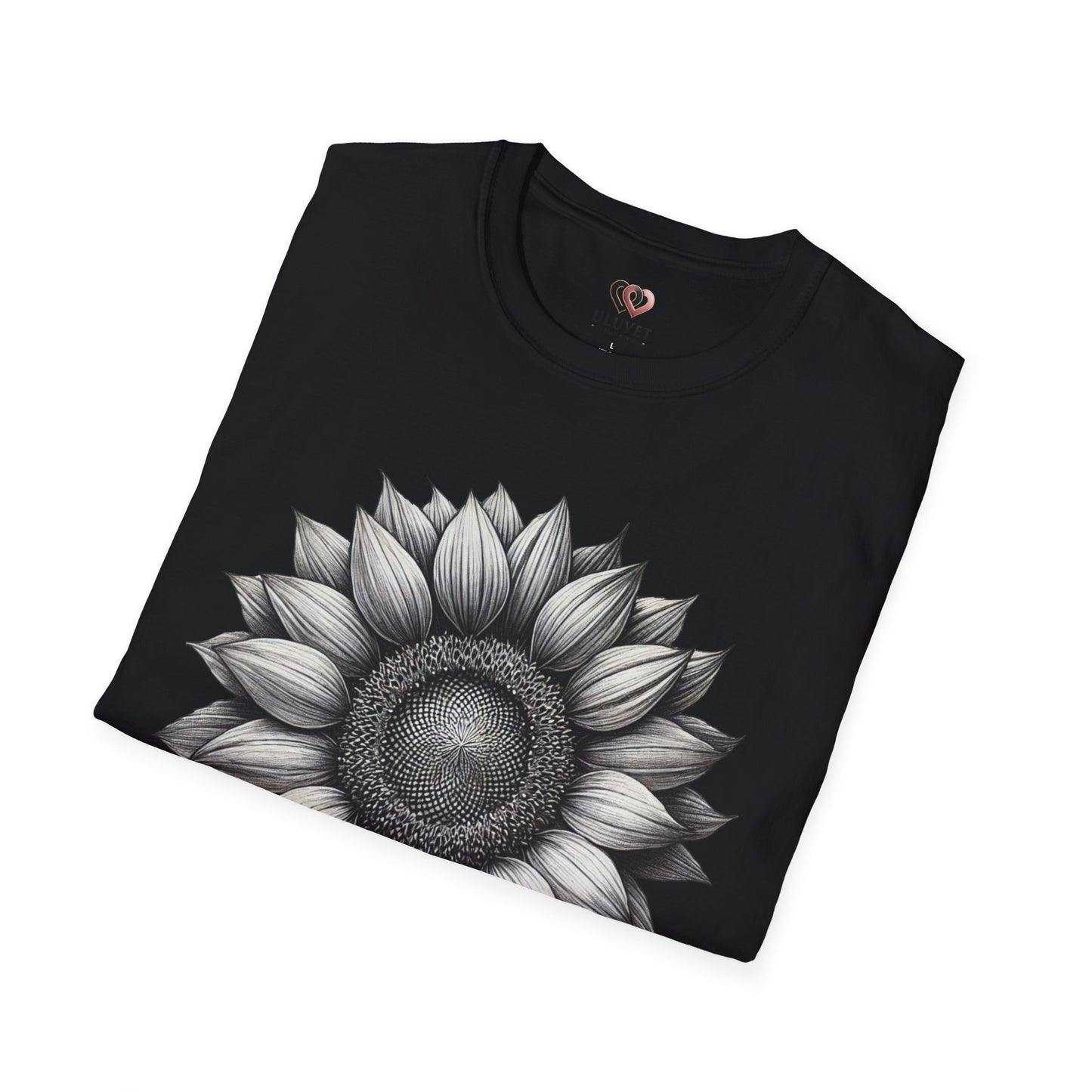 Sunflower Unisex Softstyle T-Shirt, Floral Graphic Tee, Plant Lover Gift, Casual Wear, Summer Style, Nature Enthusiast Apparel
