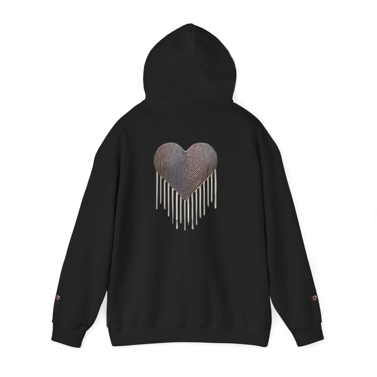 Heart Drip Unisex Hoodie - Cozy Love Sweatshirt, Graphic Hoodie, Winter Fashion, Gift for Her, Valentine's Day Gift