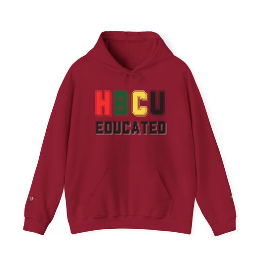 HBCU Educated Hoodie | Casual Wear for College Graduates, Perfect for School Spirit, Black History Month, Gifts