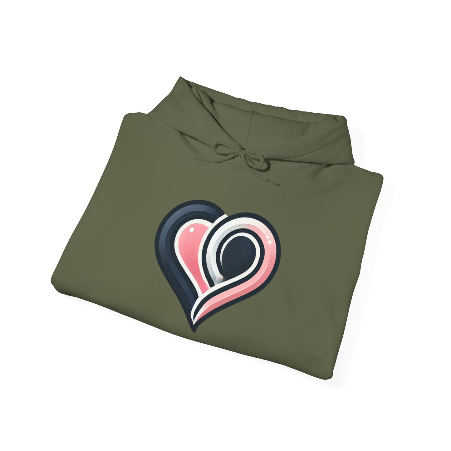 Cozy Heart Design Unisex Hoodie, Perfect for Valentine's Day, Gift for Couples, Love Apparel, Casual Comfort, Everyday Wear