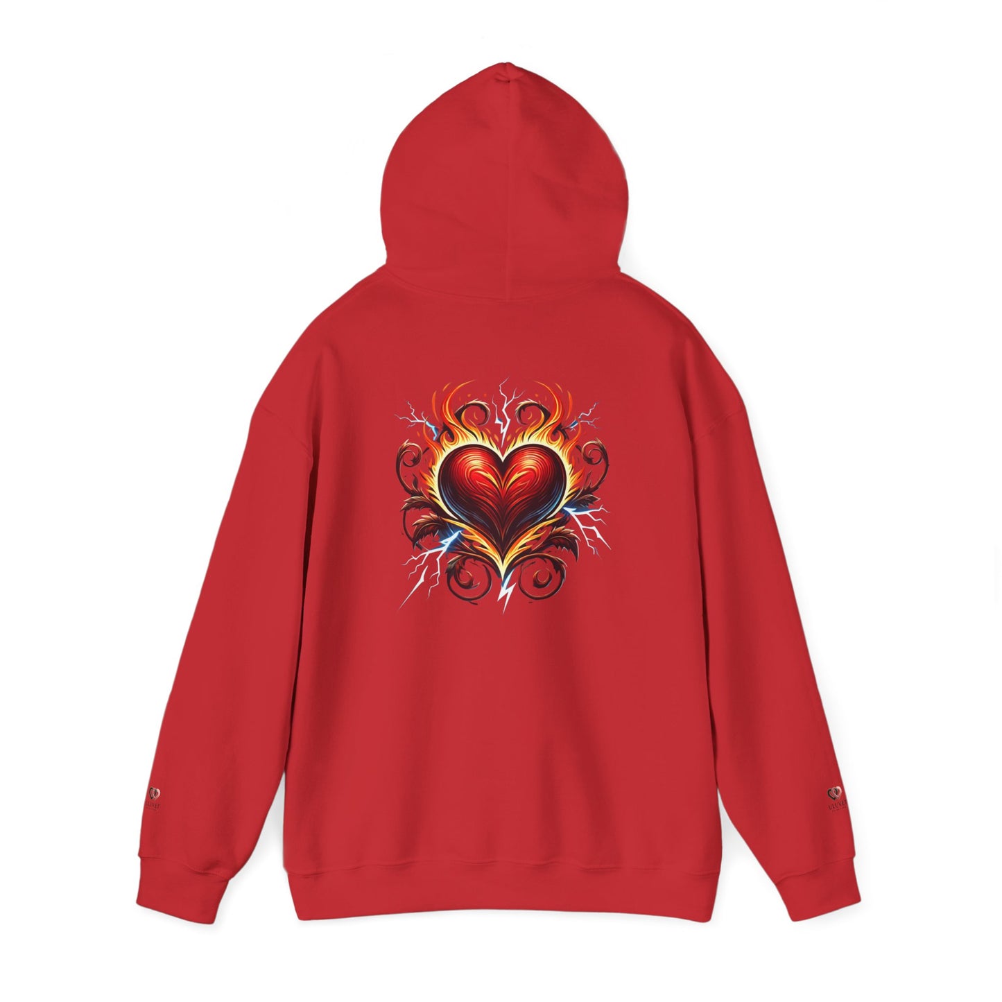 Heart Flame Unisex Hoodie | Cozy Sweatshirt for Love, Valentine's Day Gift, Casual Wear, Trendy Fashion, Gift for Her