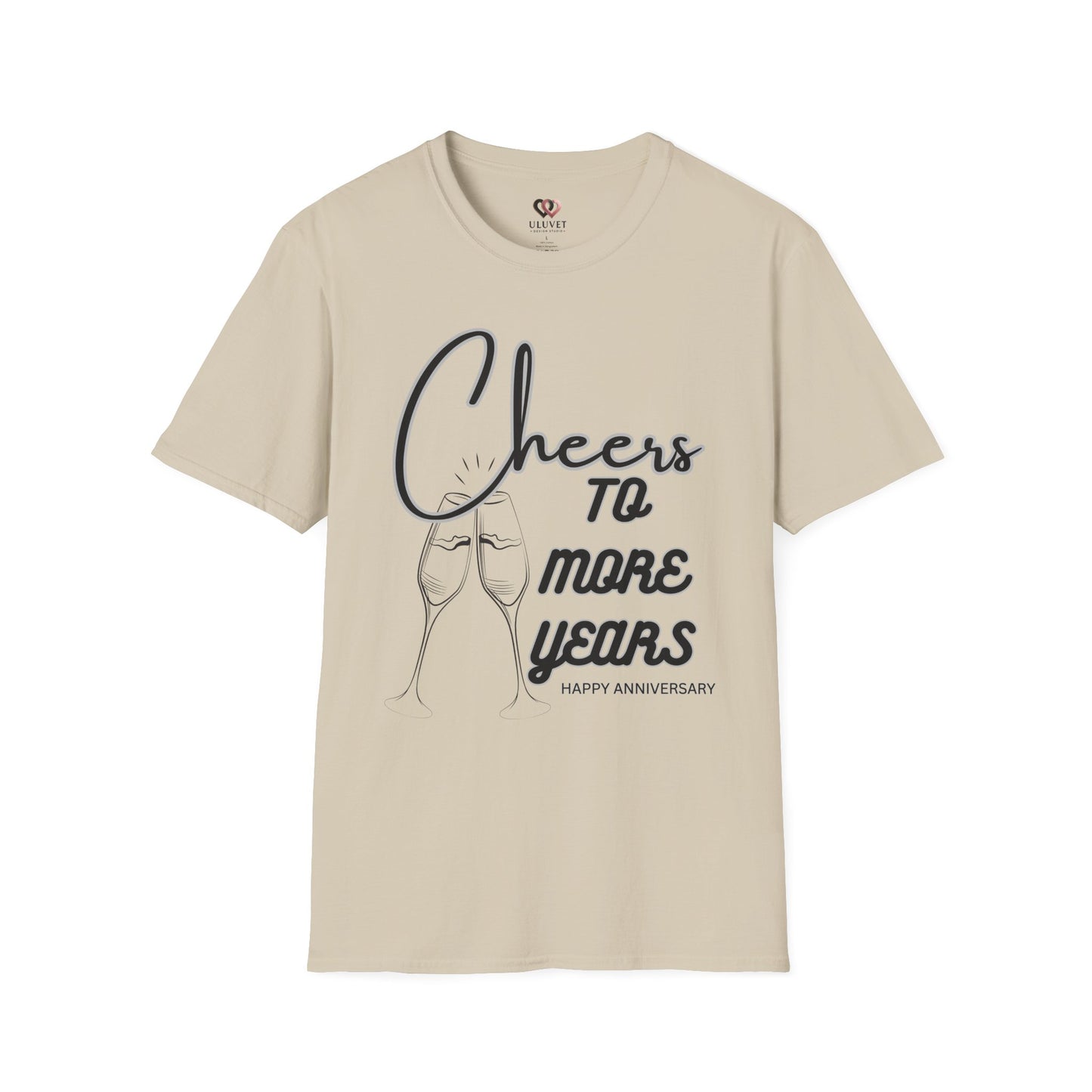 Cheers to More Years Anniversary T-Shirt, Gift for Couples, Unisex Tee, Celebration Shirt, Happy Anniversary Outfit