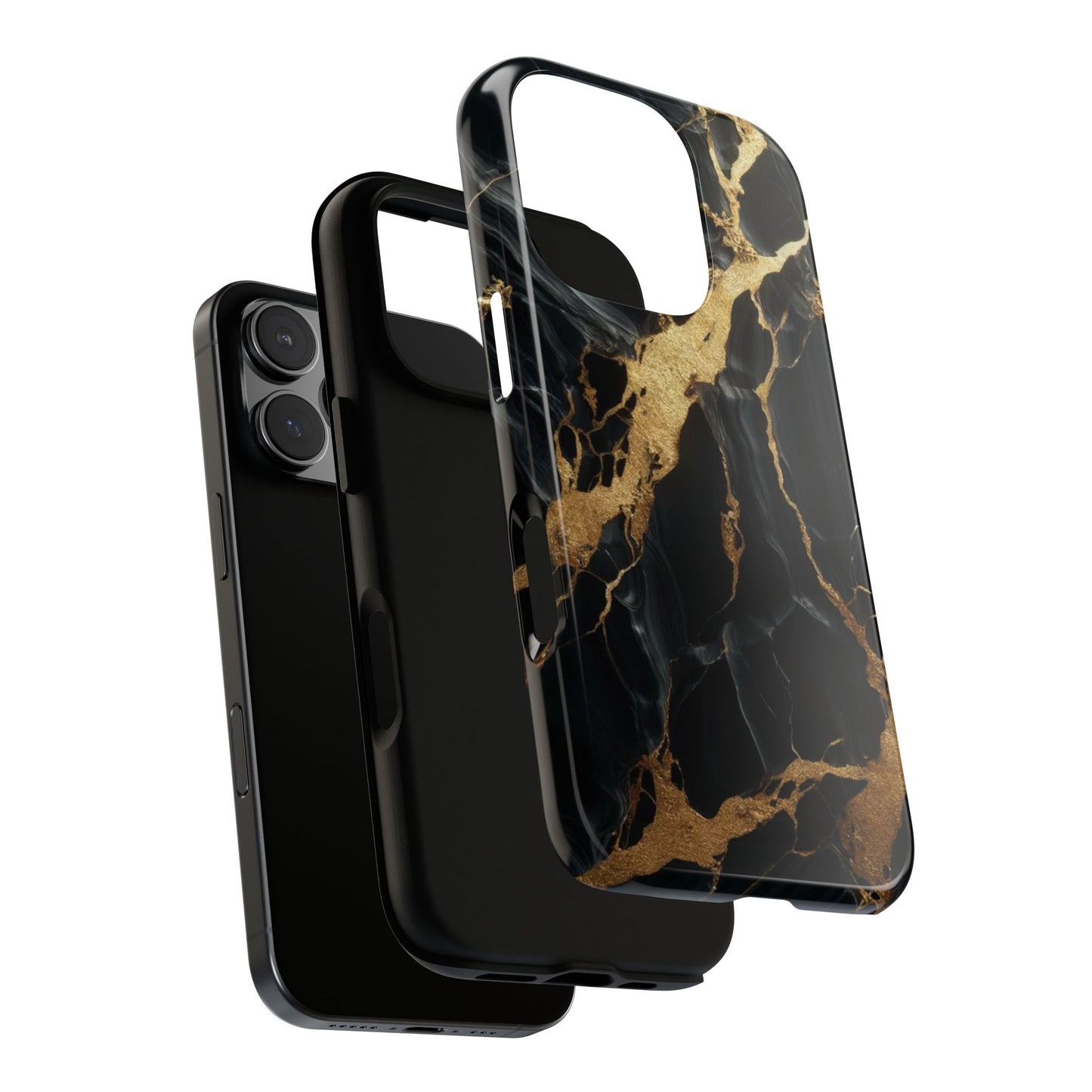 Marble Phone Case with Gold Accents | Tough Cases | Luxury Phone Cover for Him/Her | Elegant Accessory | Gift for Birthdays, Holidays