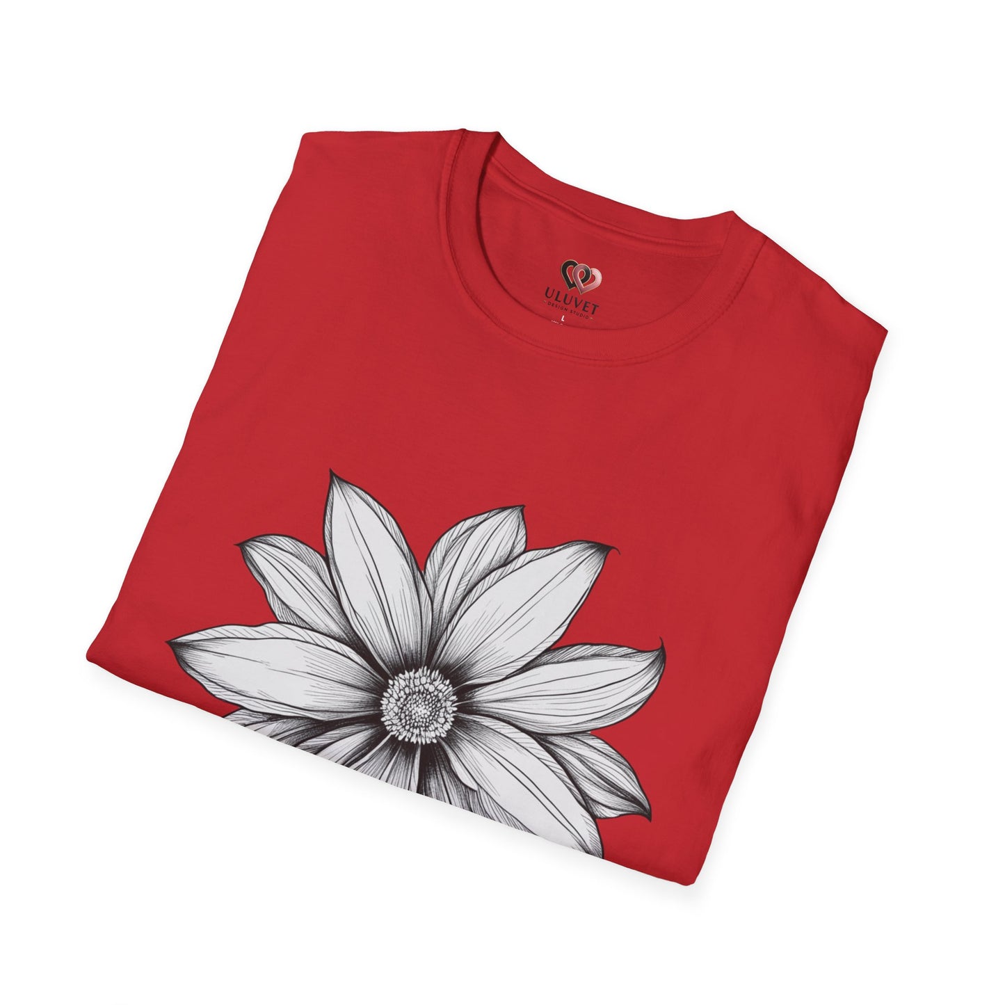 Floral Graphic T-Shirt, Softstyle Tee, Nature Lover Gift, Casual Wear, Birthday Apparel, Eco-Friendly Fashion