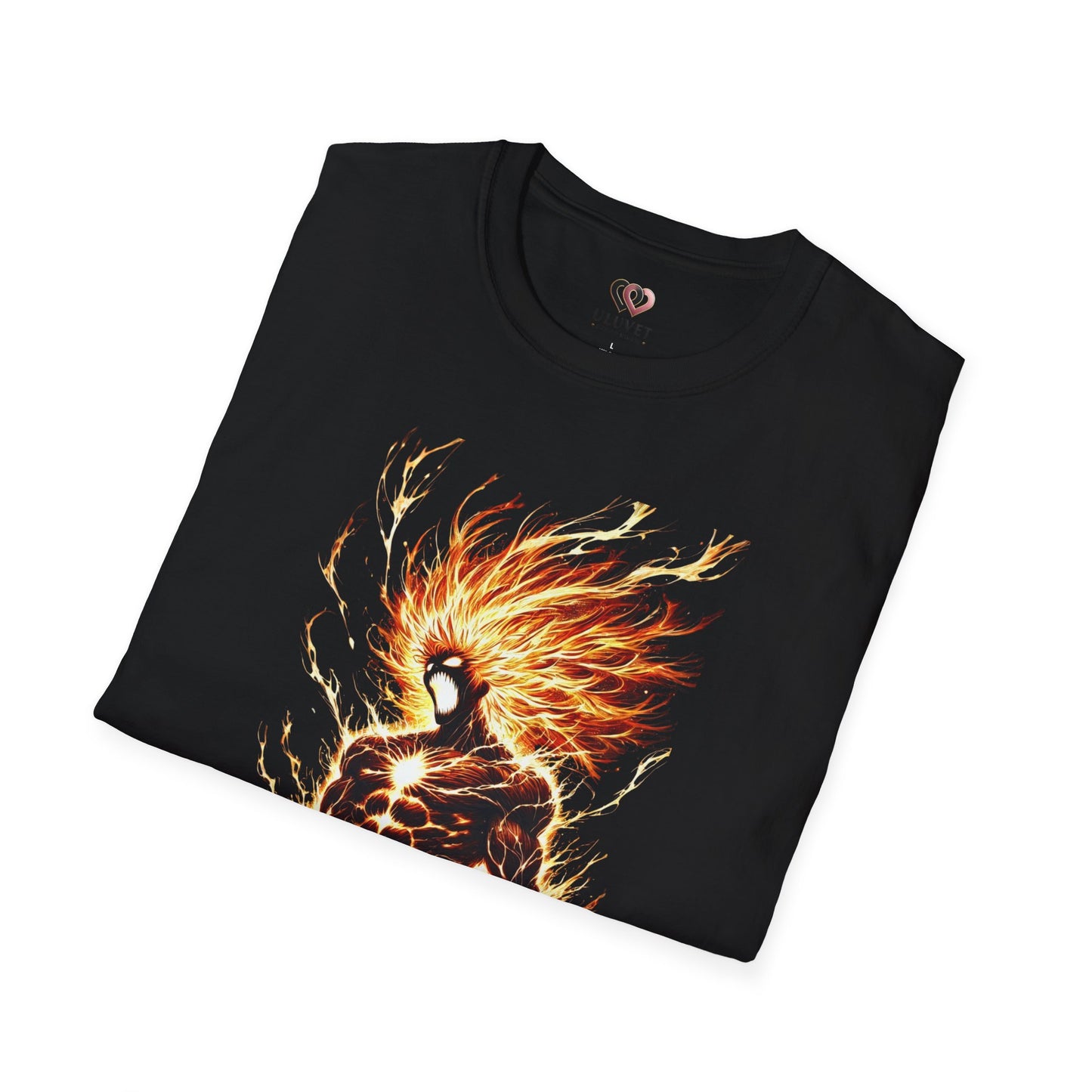 Fire Anime Unisex Softstyle T-Shirt