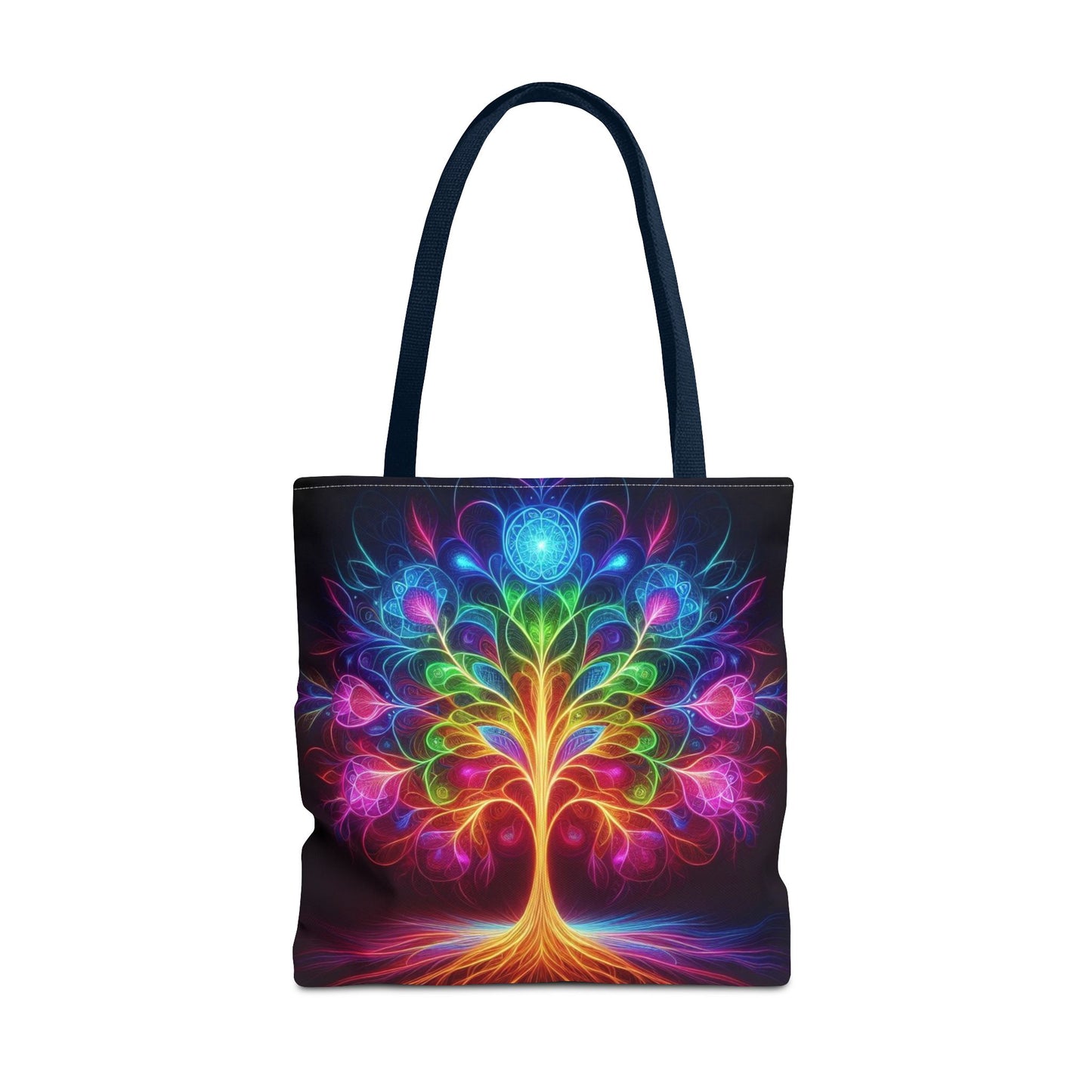 Colorful Tree of Life Tote Bag, Eco-Friendly Shopping Bag, Bohemian Style, Gift for Nature Lovers, Festival Bag