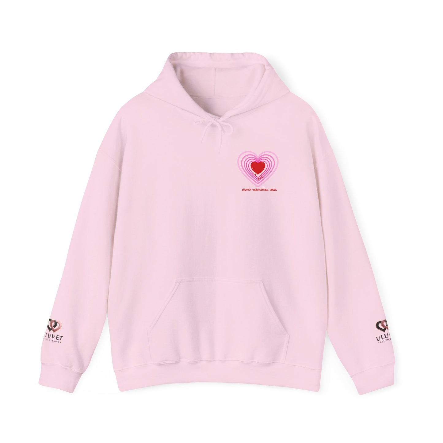 Valentine's Day Heart Hoodie, Cute Love Sweatshirt, Cozy Gift for Him/Her, Casual Loungewear, Comfortable Unisex Sweatshirt