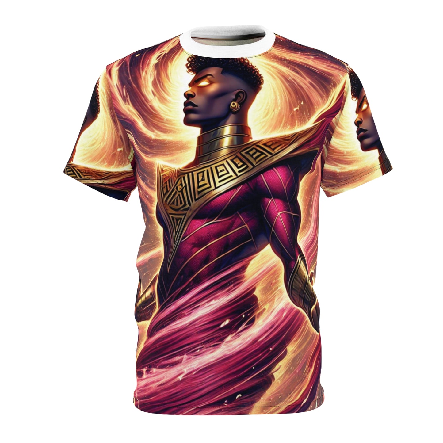 Afro-Fantasy Hero All-Over Print Tee