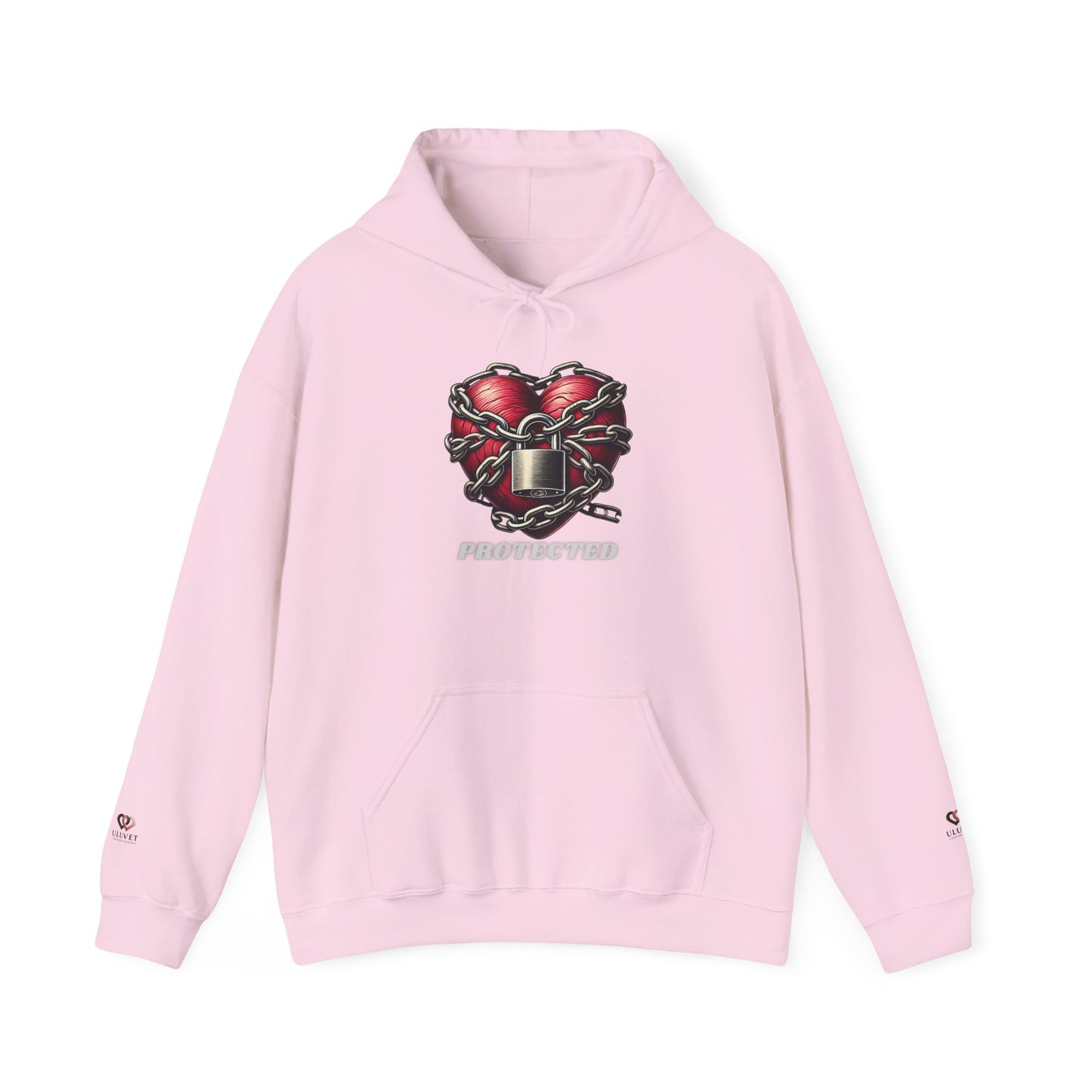 Heart Protector Hoodie - Cozy Unisex Sweatshirt, Valentine’s Day Gift, Graphic Sweatshirt, Trendy Layering Piece, Casual Wear
