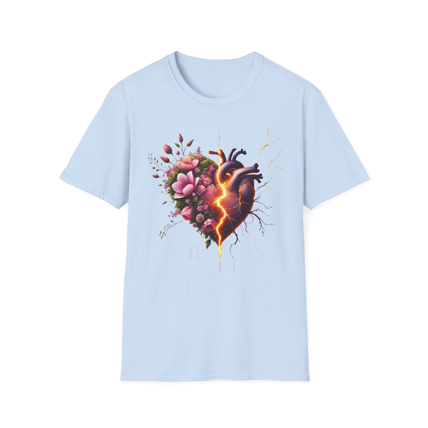 Heartbreak Floral T-Shirt - Perfect for Gifts, Casual Wear, Valentines, or Self-Care