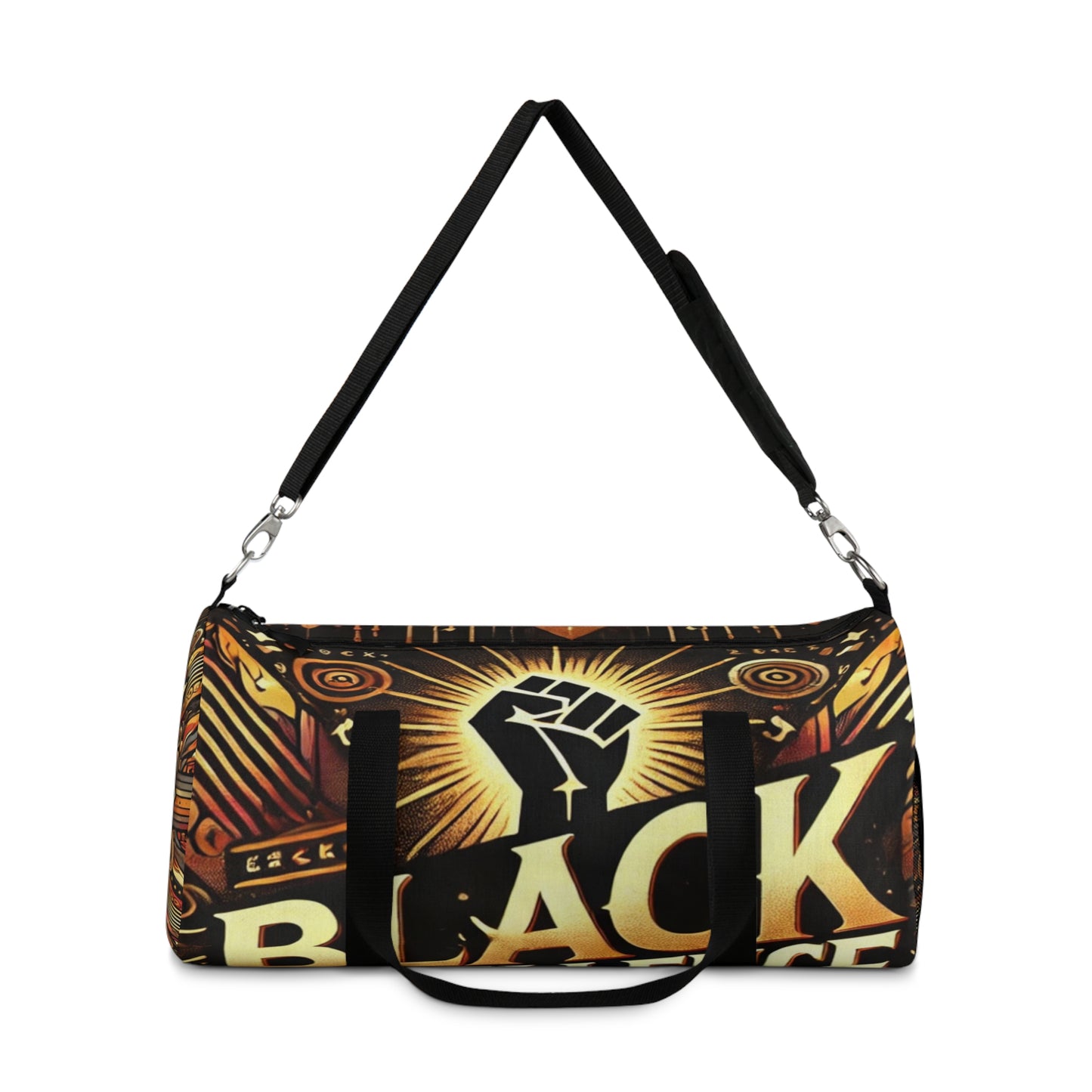 Black Power Fist Duffel Bag . Afrocentric Protest Travel Gear