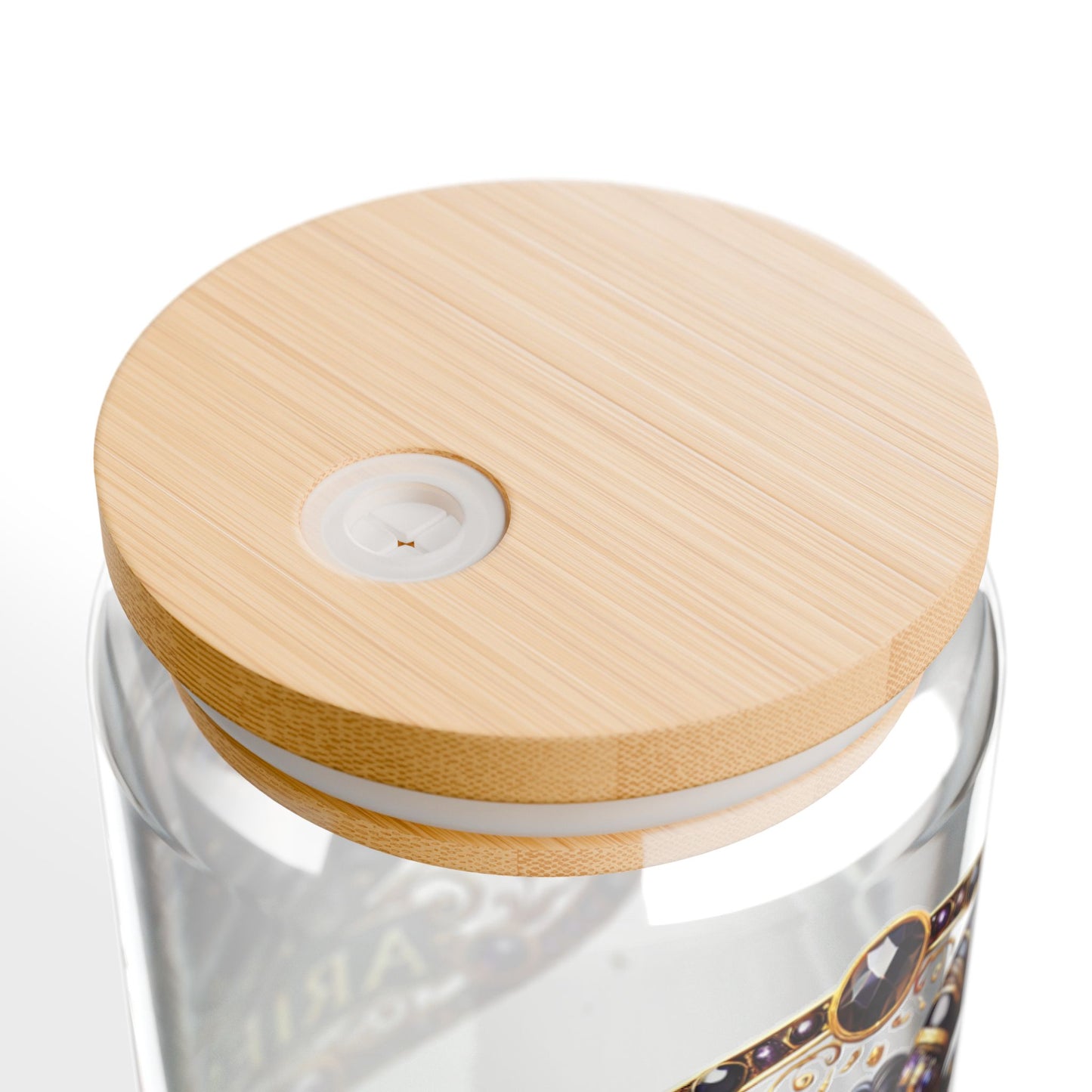 Zodiac Sipper Glass, 16oz - Aries Design, Personalized Drinkware, Astrology Gift, Unique Birthday Present, Party Favor