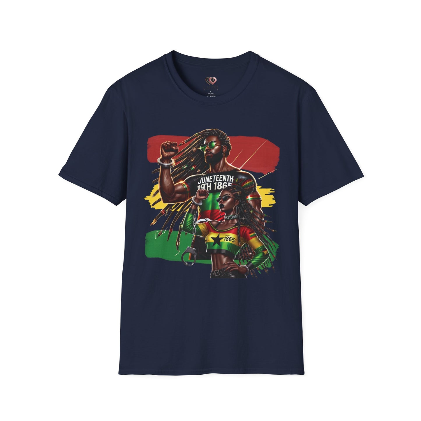 Juneteenth Warrior Graphic T-Shirt – "Juneteenth 1865" Black History Celebration Tee