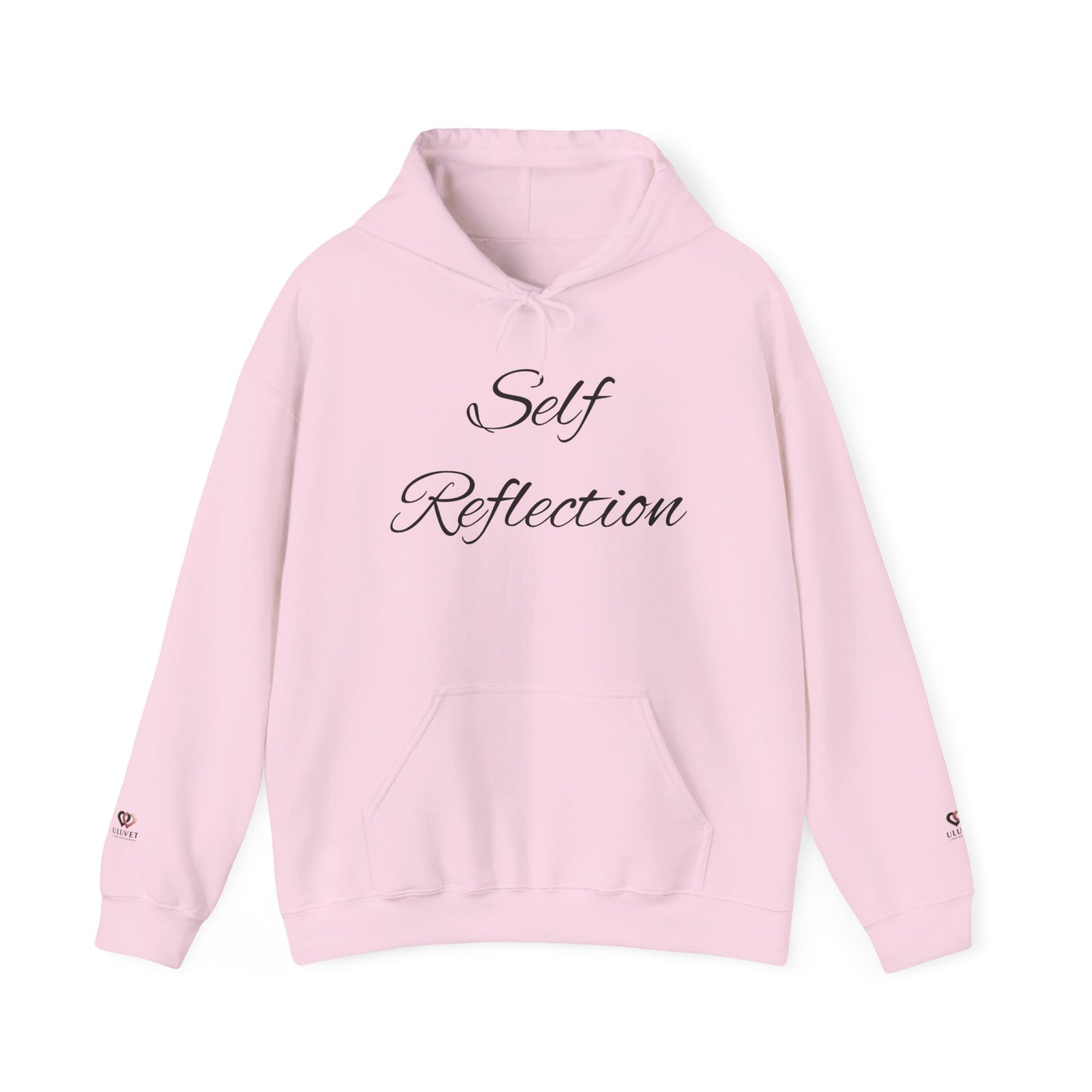 Self Reflection Hoodie, Cozy Sweatshirt, Gift for Self-Care Lovers, Inspirational Apparel, Meditation Lounge Wear, Unique Graphic Clothing