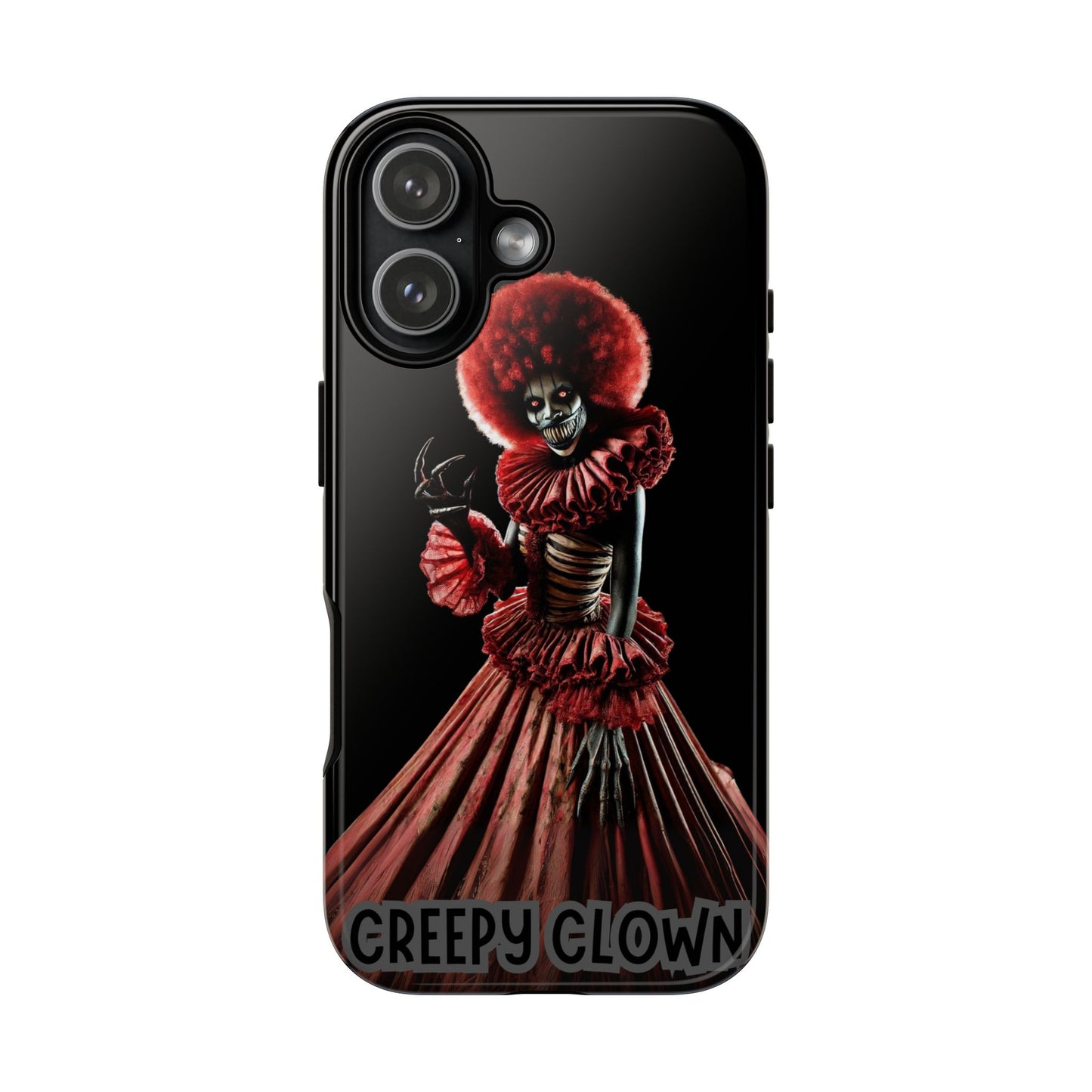 Creepy Clown Phone Case, Unique Phone Cover, Halloween Decor, Funny Gift for Clown Lovers, Scary Accessories