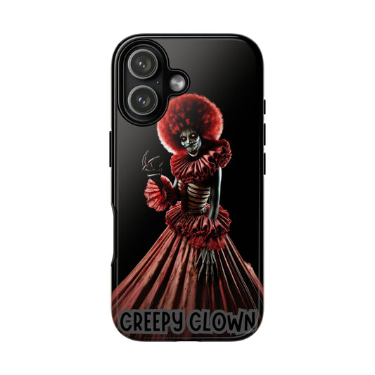 Creepy Clown Phone Case, Unique Phone Cover, Halloween Decor, Funny Gift for Clown Lovers, Scary Accessories