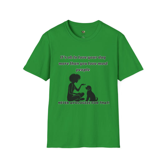 Dog Lover Unisex Softstyle T-Shirt - Perfect Gift for Pet Owners, Dog Moms, Animal Lovers, Casual Wear, Dog-Themed Apparel