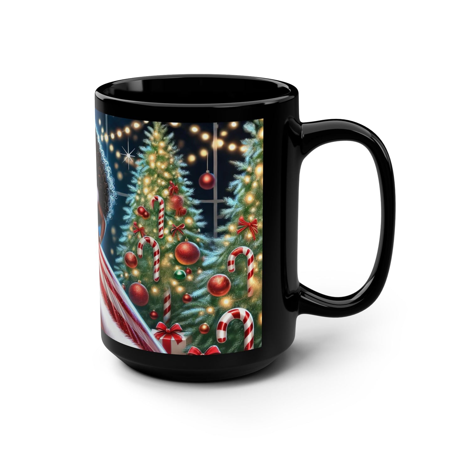 Festive Black Mug