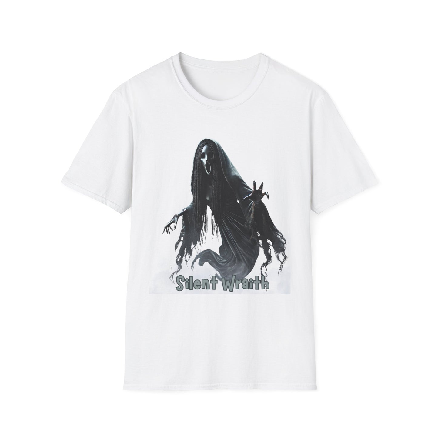 Spooky Ghost Graphic Tee, Halloween Shirt, Unisex T-Shirt, Ghoul Costume, Casual Wear, Gift for Horror Fans
