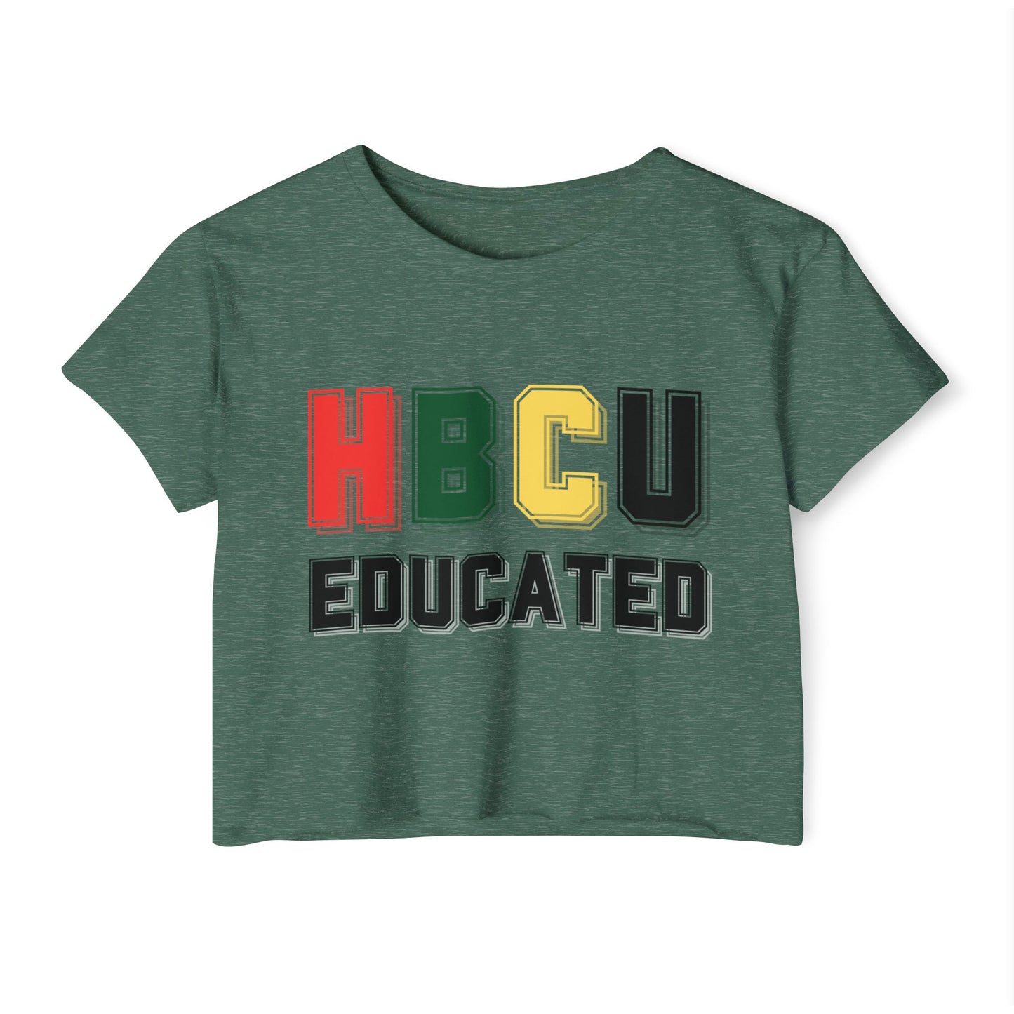 HBCU Women's Festival Crop Top, College Campus Shirt, Black History Month Tee, Retro Style Clothing, African American Pride Apparel