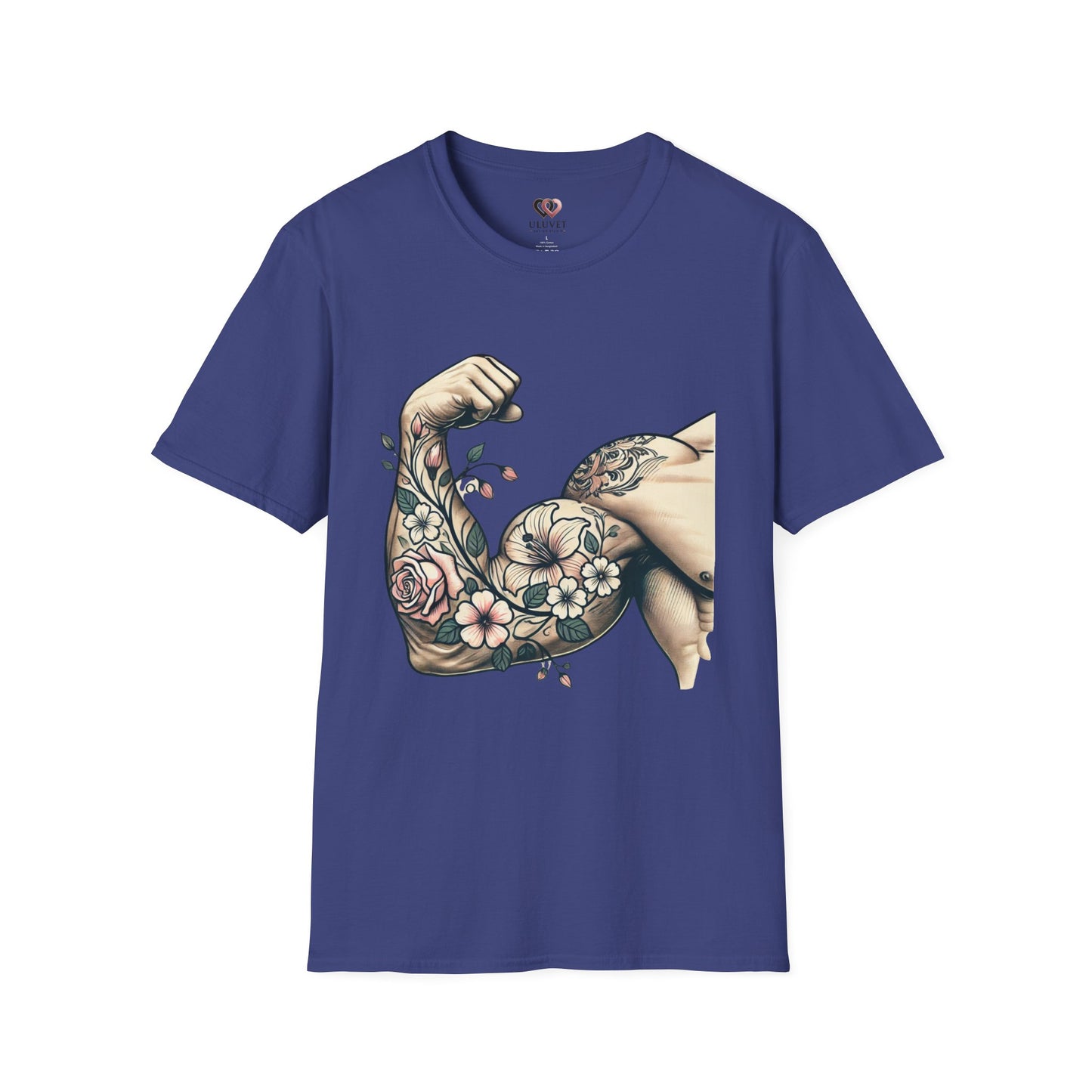Floral Arm Tattoo T-Shirt, Stylish Unisex Tee, Summer Fashion, Gift for Him or Her, Tattoo Lovers Apparel, Casual Wear