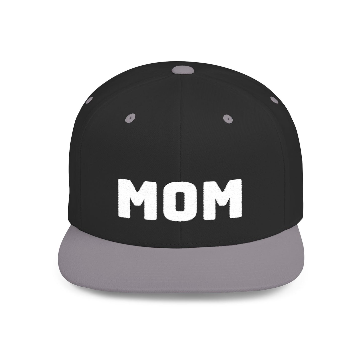 Modern MOM Flat Bill Snapback Hat, Trendy Mom Gift, Stylish Cap for Mothers, Unique Mother's Day Item, Everyday Wear, Fashion Accessory
