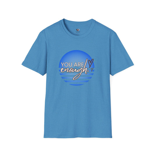 You Are Enough Unisex Softstyle T-Shirt, Affirmation Tee, Gift for Her, Self-Love Shirt, Motivational Top, Casual Wear