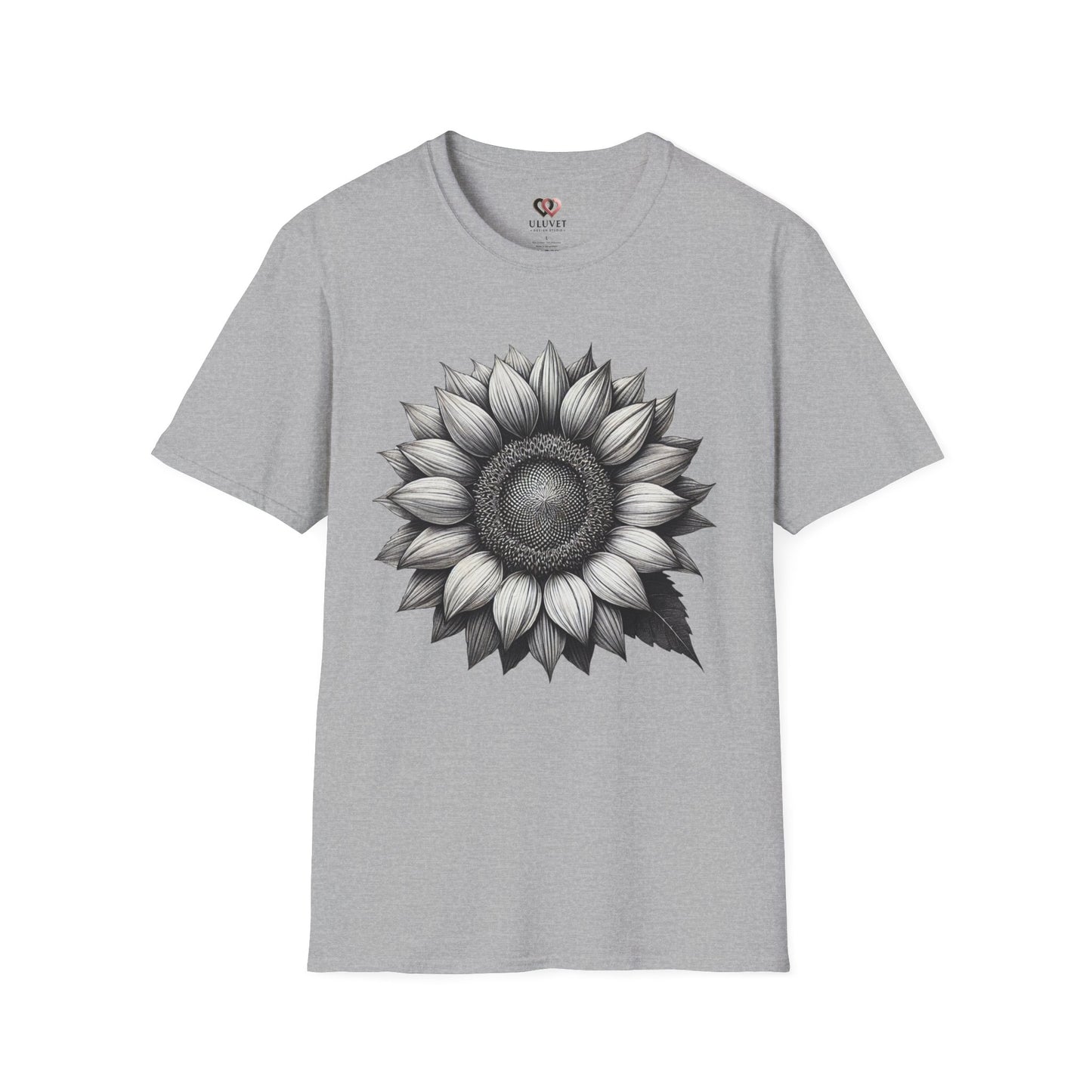 Sunflower Unisex Softstyle T-Shirt, Floral Graphic Tee, Plant Lover Gift, Casual Wear, Summer Style, Nature Enthusiast Apparel